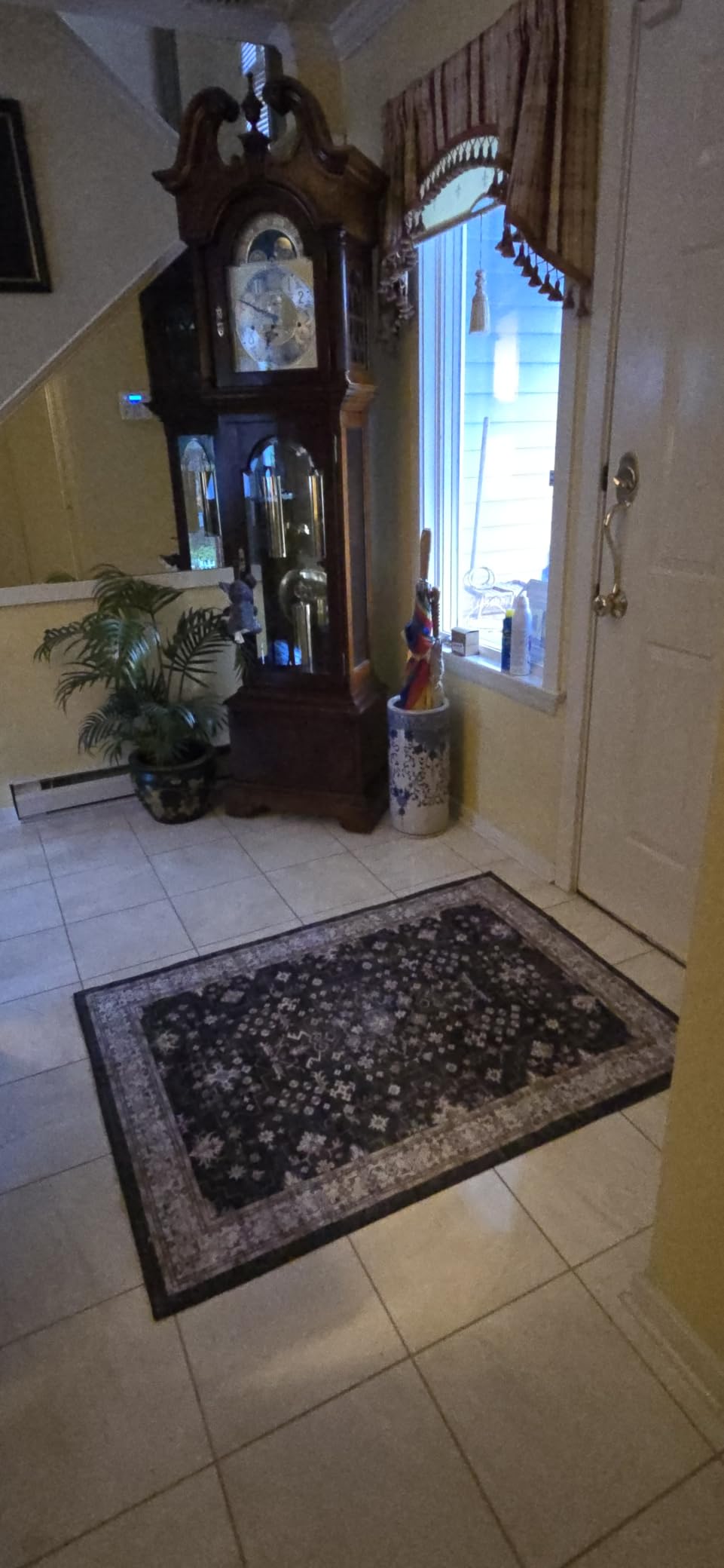 Boho Dining Room Rugs for Under Table - 6x9 Washable Black Area Rug For Living Room, Low Pile Non-Slip Rugs for Bedroom, Office - Charming Farmhouse Decor & Stain Resistance (6x9 Black/Multi) customer photo 1