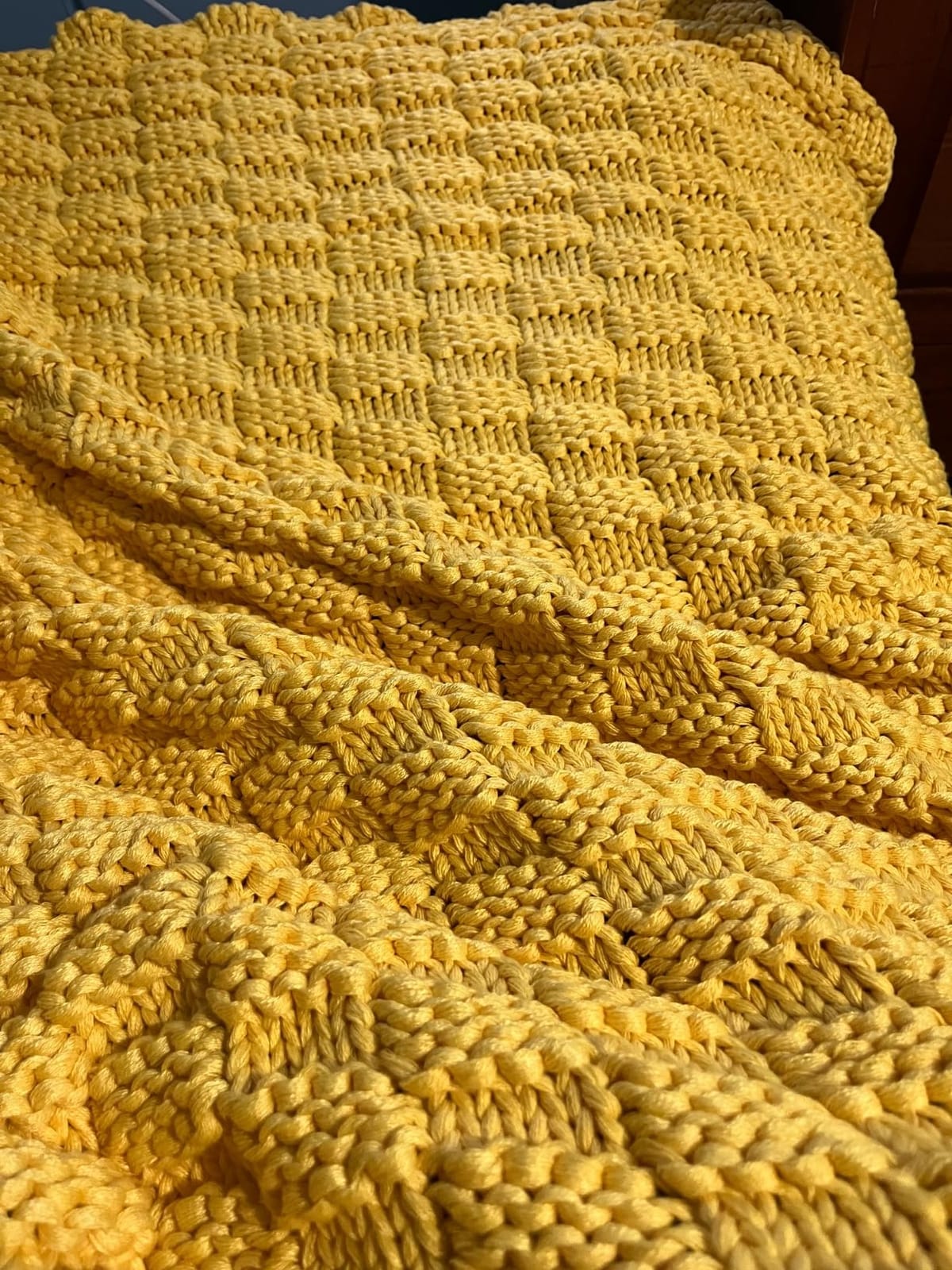 Knitted Weighted Blanket for Adult, No Beads Heavy Blanket 48