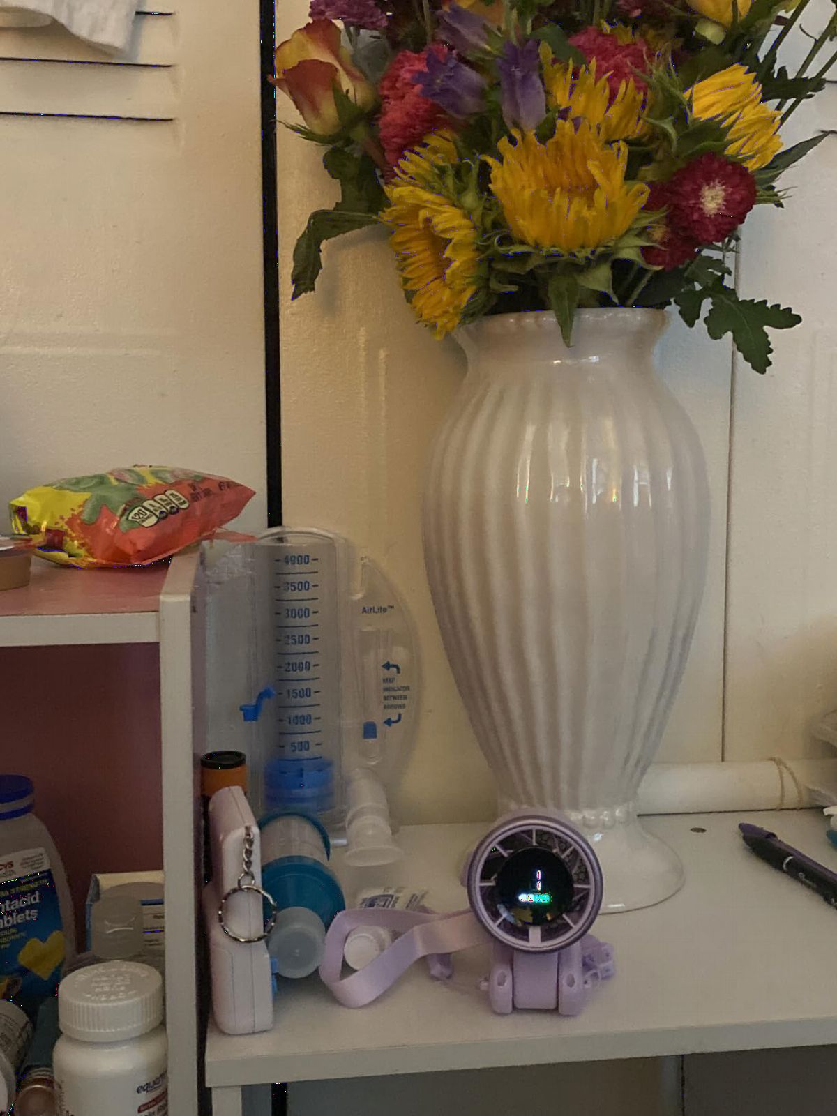 PlayHot Portable Handheld Turbo Fan, 5-Speed, Up to 12H, 10m/s Airflow, USB-C Rechargeable customer photo 1