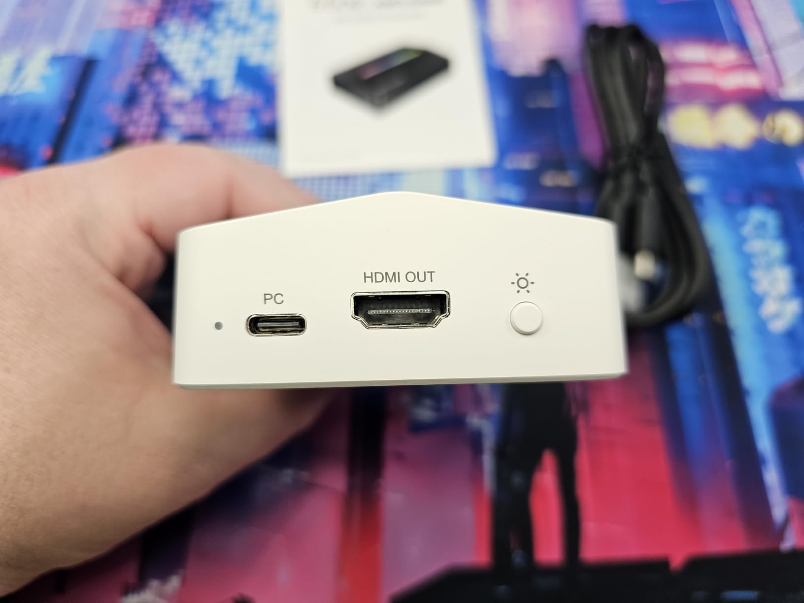 Fifine AmpliGame Video Capture Card, HD 1080 60fps for Audio Video, Gaming, Live Streaming, 4K HDMI to USB Capture Card Compatible with PS4/Windows/Mac OS/Switch/Xbox-V3 | 1080p 60fps capture, 4K 30fps, Flowing RGB Lighting, 3.5mm audio input, for PS5, PS4, Switch, Xbox, Windows, macOS customer photo 1