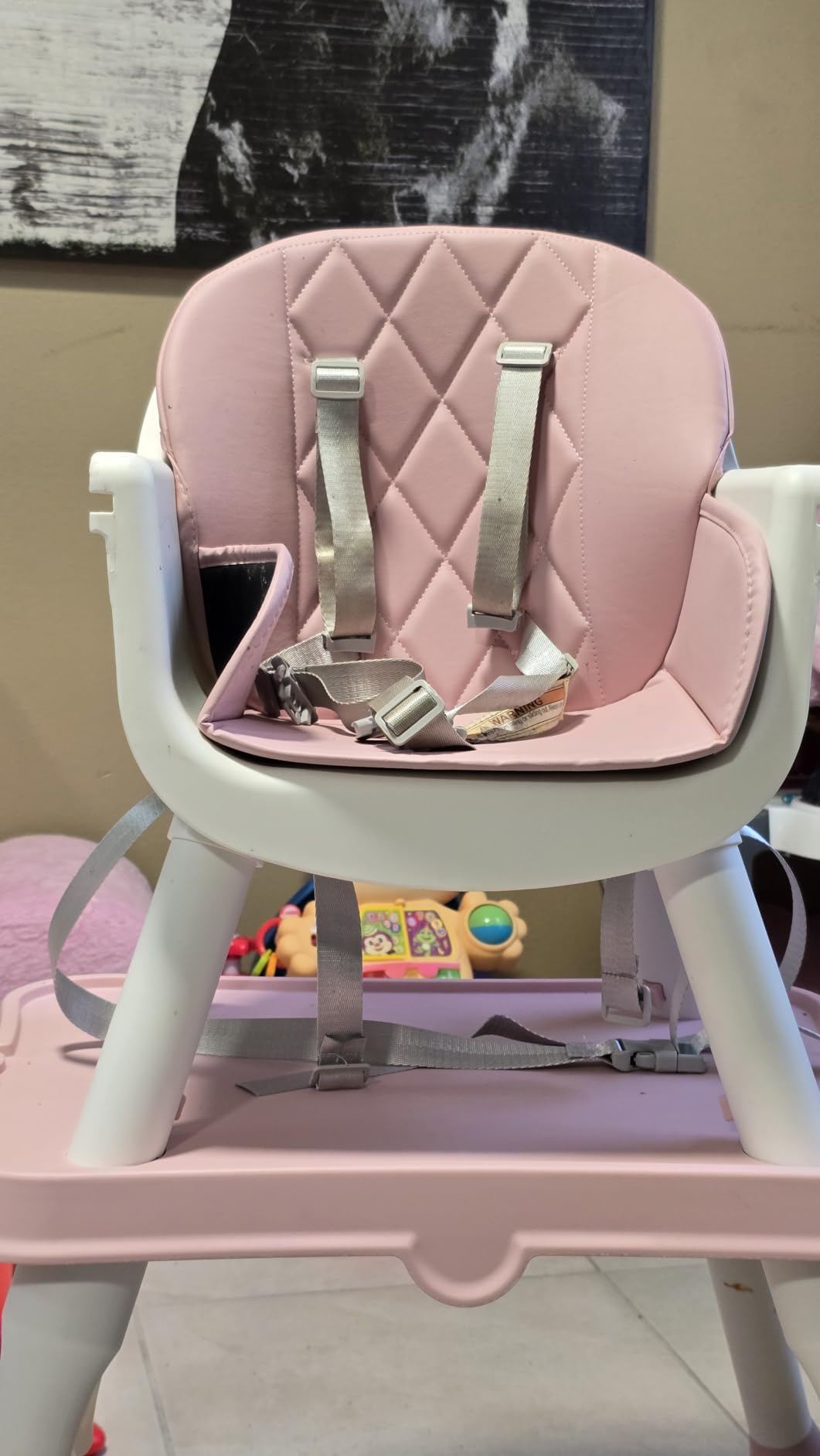 UNISWAN 6 in 1 Baby High Chair, Highchair for Babies and Toddlers | Convertible Highchair, Booster Seat, 5-Point Harness, Kids Learning Table & Chair customer photo 2