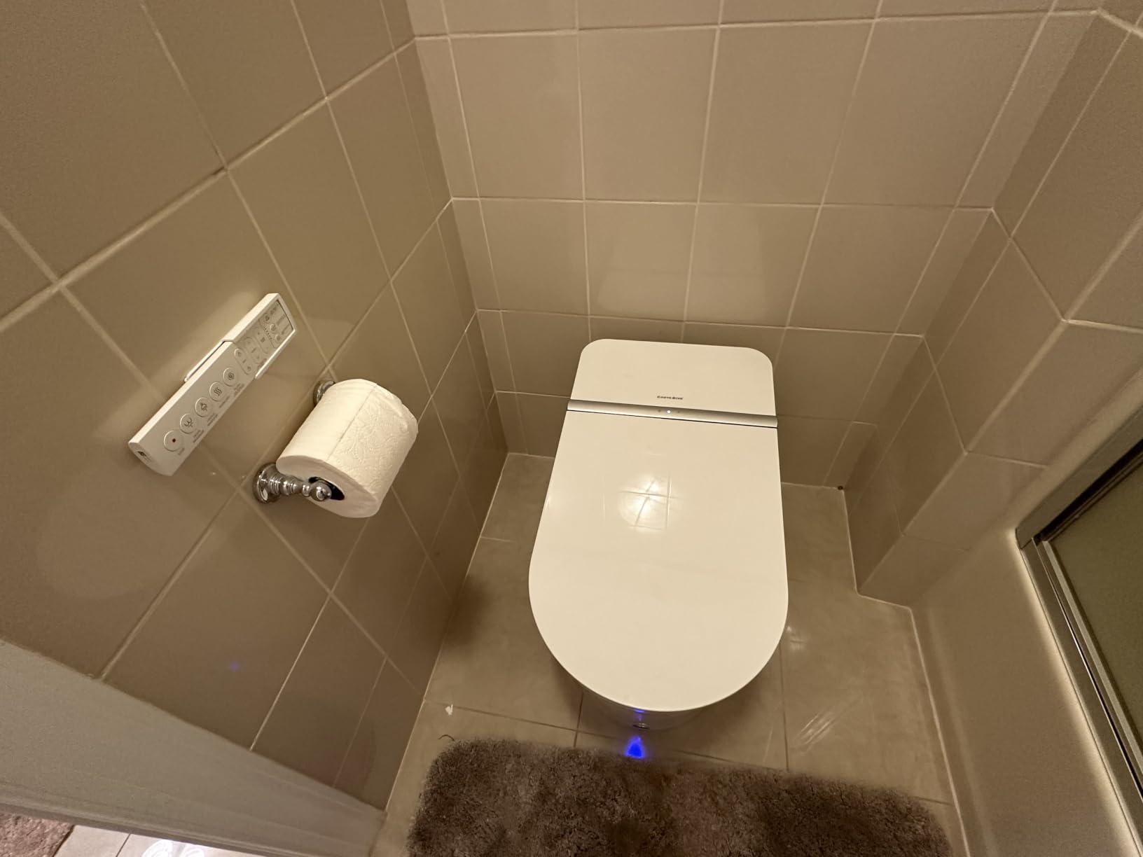Smart Toilet with Bidet Built in, Foot Sensor, 1.28GPF(CD-K020) | Bidet Toilet with Wider Heated Seat, Warm Water & Dryer, Auto Flushing, Night Light, Remote Control customer photo 2