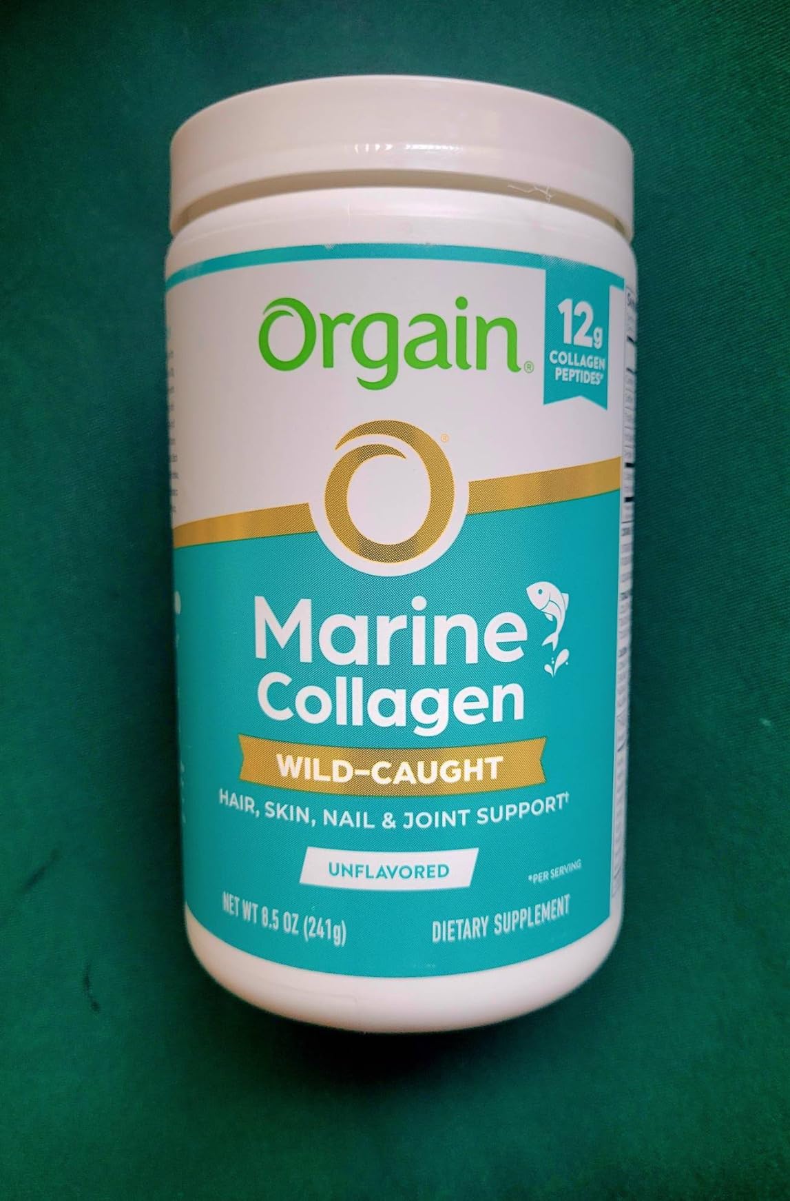 Orgain 12g Wild-Caught Marine Collagen Peptides Powder, Unflavored, 8.5oz | Type I & III for women and men, supplement for hair, skin, nail, & joint support, pescatarian & paleo friendly, non-GMO customer photo 2