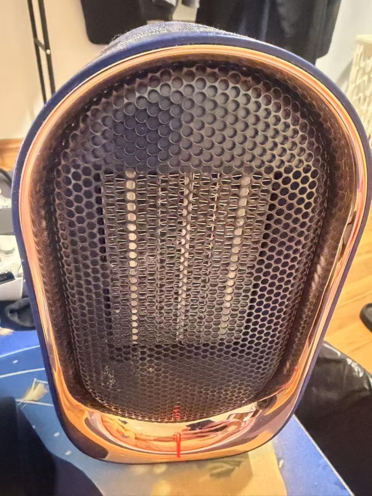 Space Heater, Portable Small Heaters for Indoor Use, Electric Desk Heater with Overheat and Tip-Over Protection, Mini Personal Heaters for Home Office Workspace, Blue customer photo 2