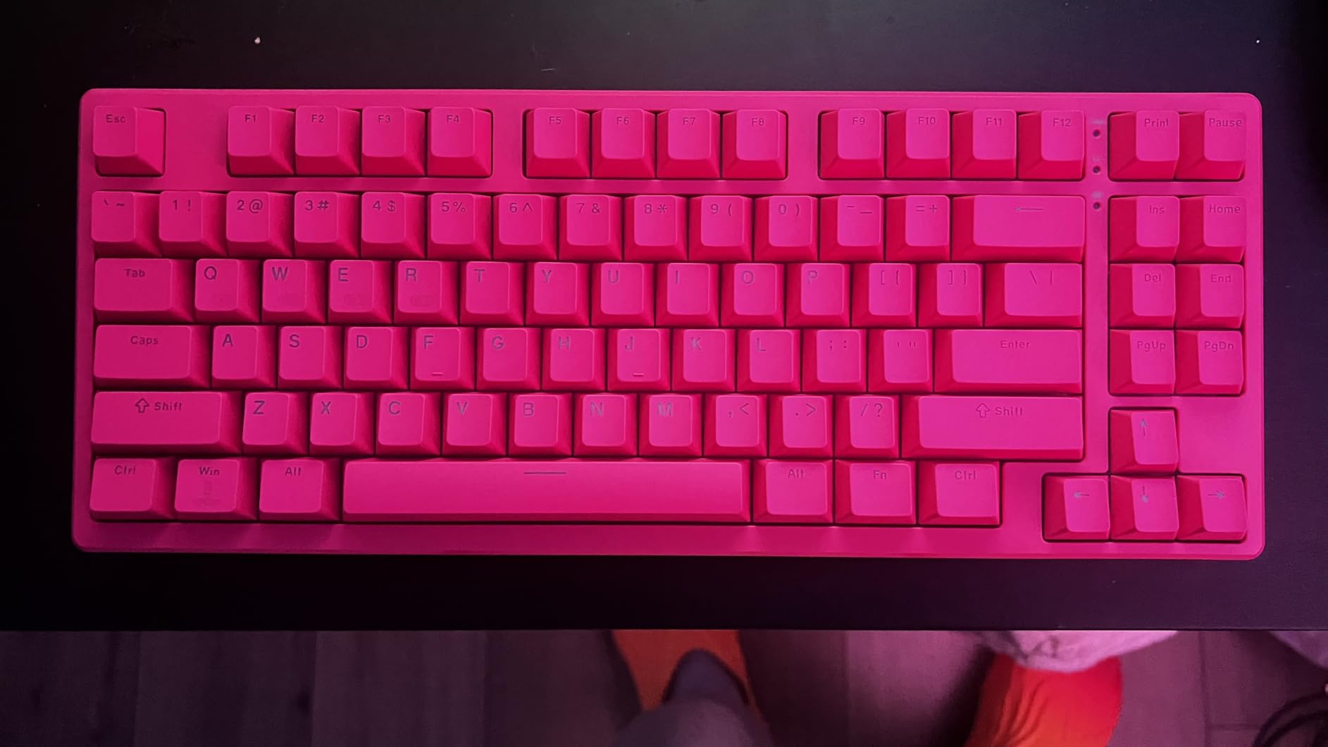 Kisnt KN85 Wireless Mechanical Keyboard, 75% Layout, Bluetooth/2.4GHz/USB-C, RGB Backlit, Hot-Swappable Linear Switch, Creamy Sound for Gaming/Typing (Retro Beige) customer photo 2