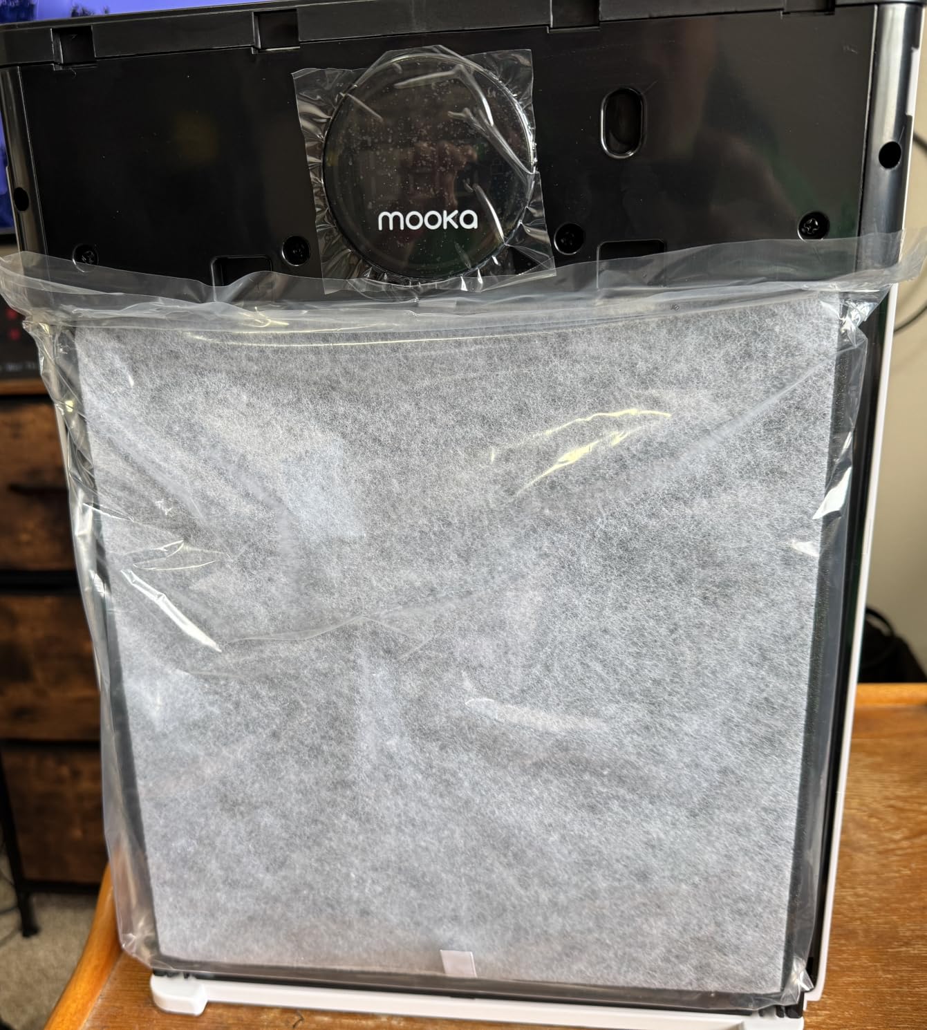 Air Purifiers for Home Large Room up to 2200sq.ft, MOOKA Air purifier for Home Pets with Washable Filter, PM 2.5 Display Air Quality Sensor Air Cleaner for Bedroom, Dorm room, Pets, Office PR1 (White) customer photo 2
