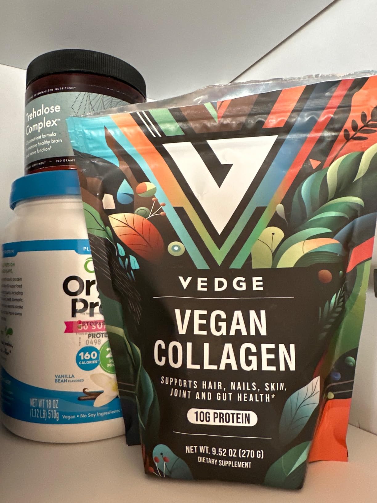 VEDGE Vegan Collagen Powder, Collagen Peptides, Unflavored, 20 Servings | Plant Based Collagen, Peptides From Broccoli And Carrot Supporting Skin, Hair, Nails, And Joint And Gut Health, Vegan Formula customer photo 2