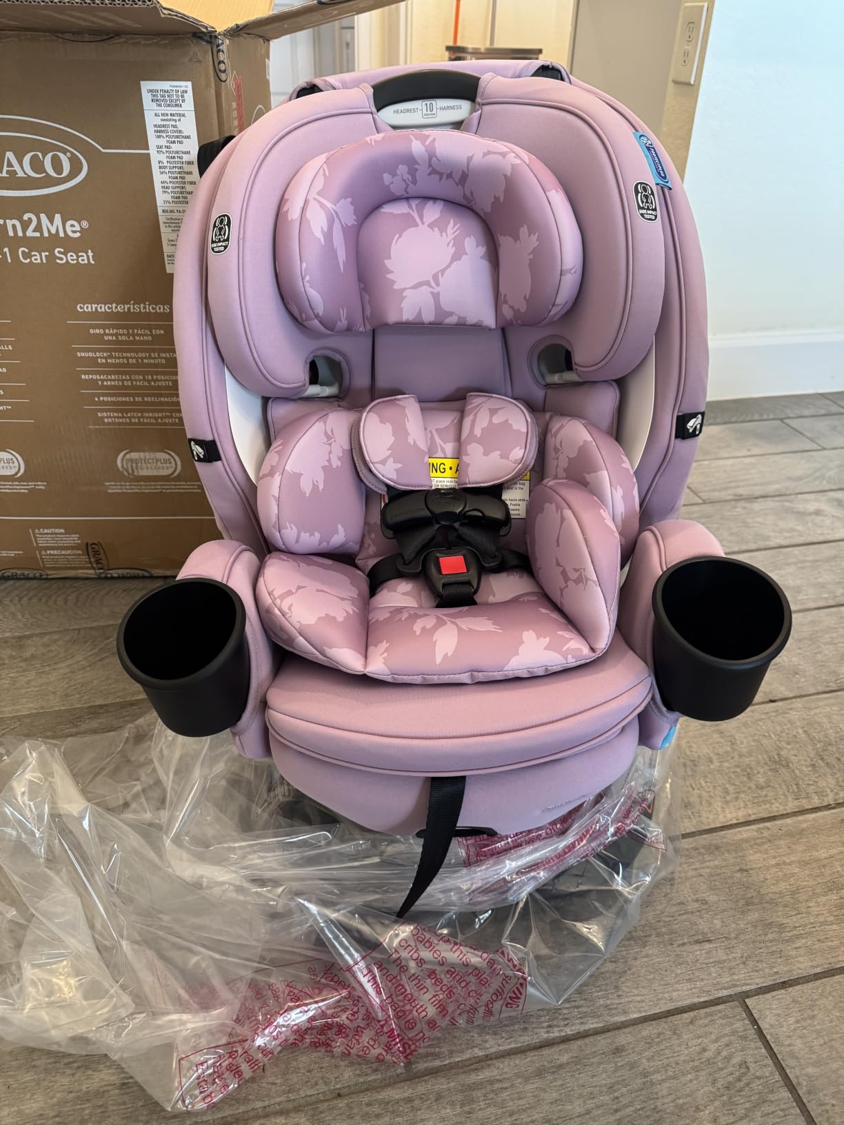 Graco Turn2Me 3-in-1 Rotating Convertible Car Seat, Cambridge, Rear-Facing Rotation Only, Forward-Facing Mode, Highback Booster Up to 100 lbs, Adjustable Headrest & Harness, Steel Reinforced Frame customer photo 1