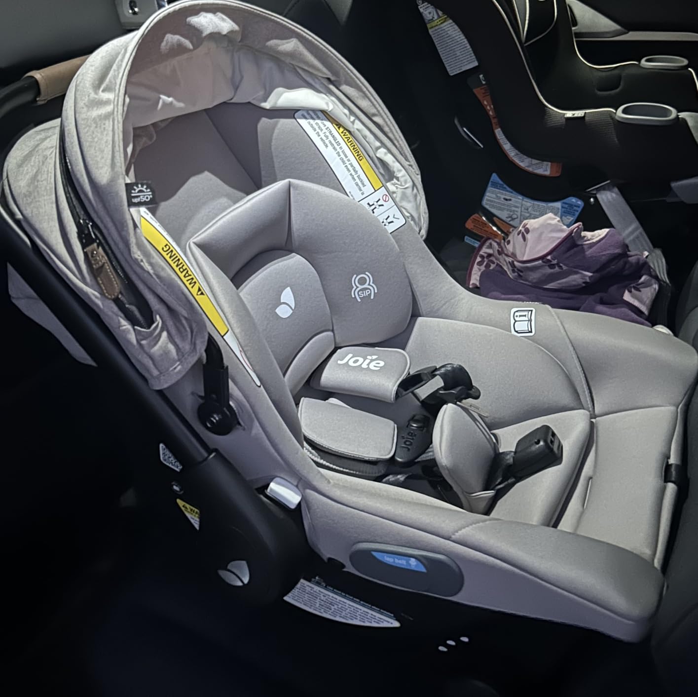 Joie Baby Mint Latch Baseless Infant Car Seat, Lightweight | Built-in Rigid Lower Anchor Attachments and Side-Impact Protection - No Base Installation Required, Travel-Friendly Design customer photo 1