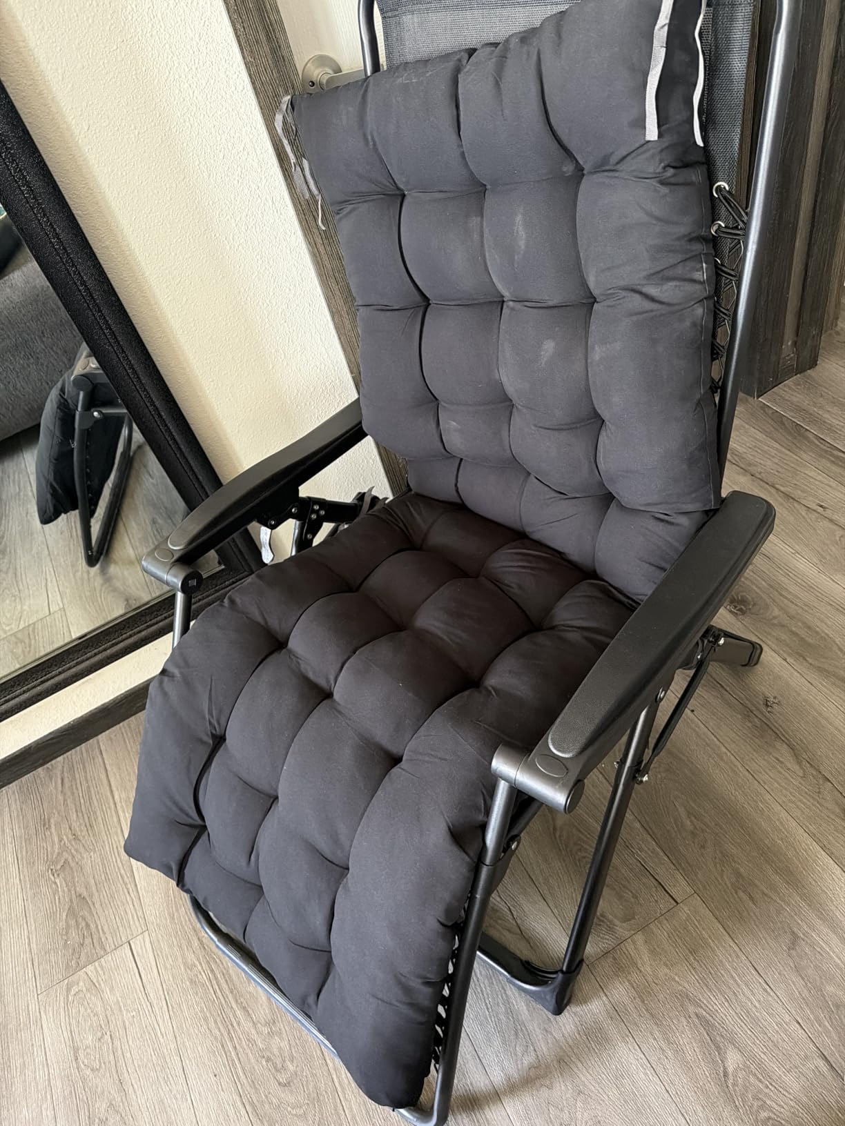 Suteck Oversized Zero Gravity Chair,500LBS 33In XXL Outdoor Recliner Chairs | w/Removable Cushion&Headrest, Camping Lounge Chair w/ Upgraded Lock&Footrest, Reclining Patio Chairs for Indoor Outdoor customer photo 1
