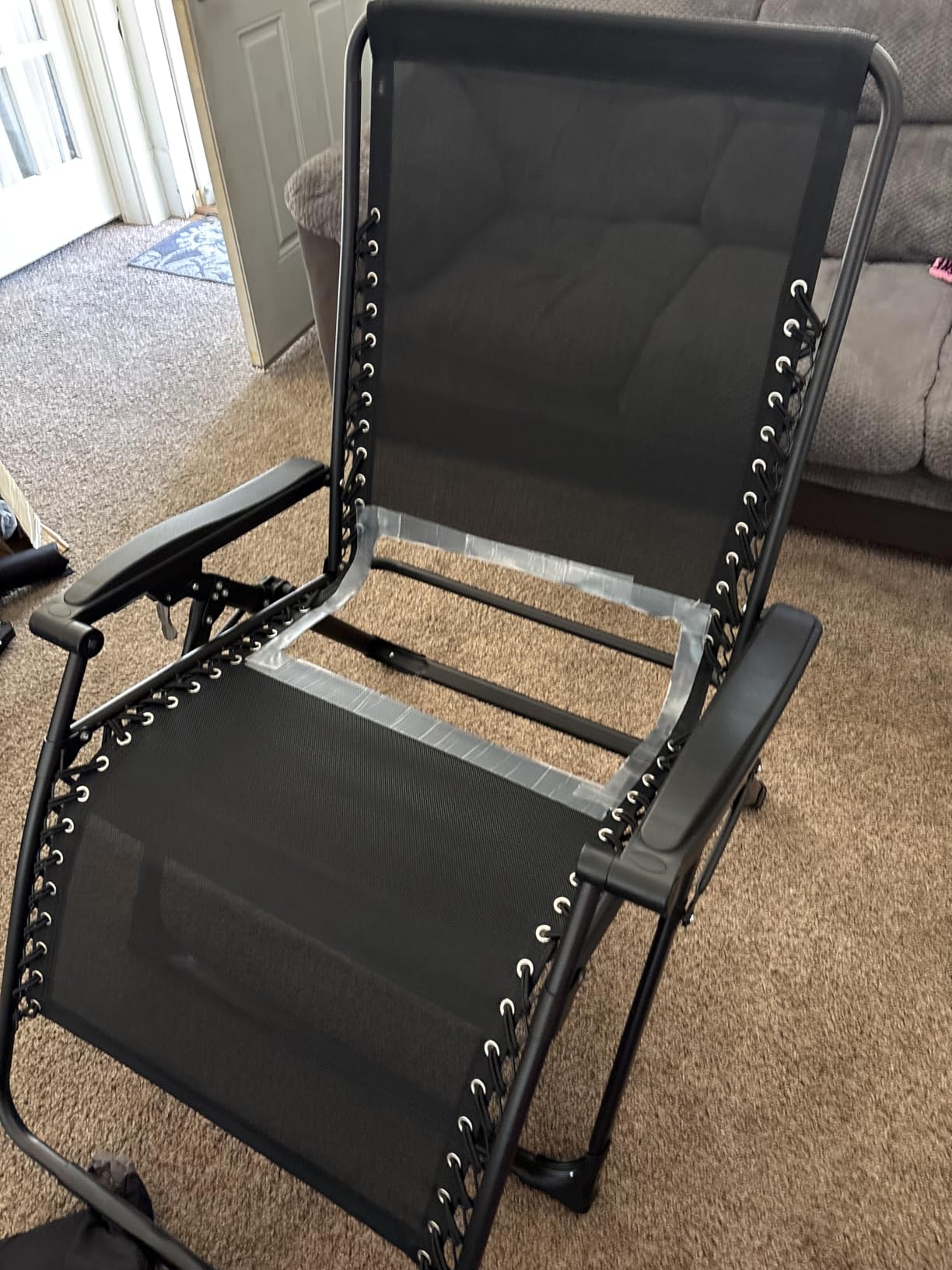 Suteck Oversized Zero Gravity Chair,500LBS 33In XXL Outdoor Recliner Chairs | w/Removable Cushion&Headrest, Camping Lounge Chair w/ Upgraded Lock&Footrest, Reclining Patio Chairs for Indoor Outdoor customer photo 2
