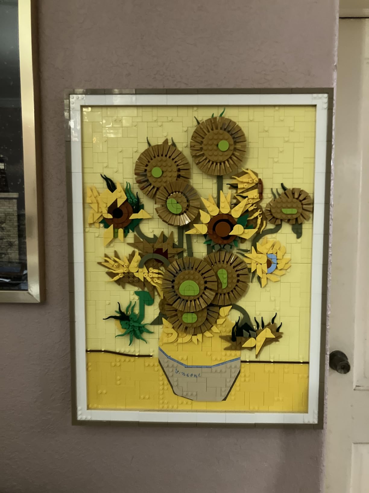 Art Vincent Van Gogh - Sunflowers Building Set for Adults - Home Decor Idea - Brick Built Painting - Gift for Birthdays - 31215 customer photo 1