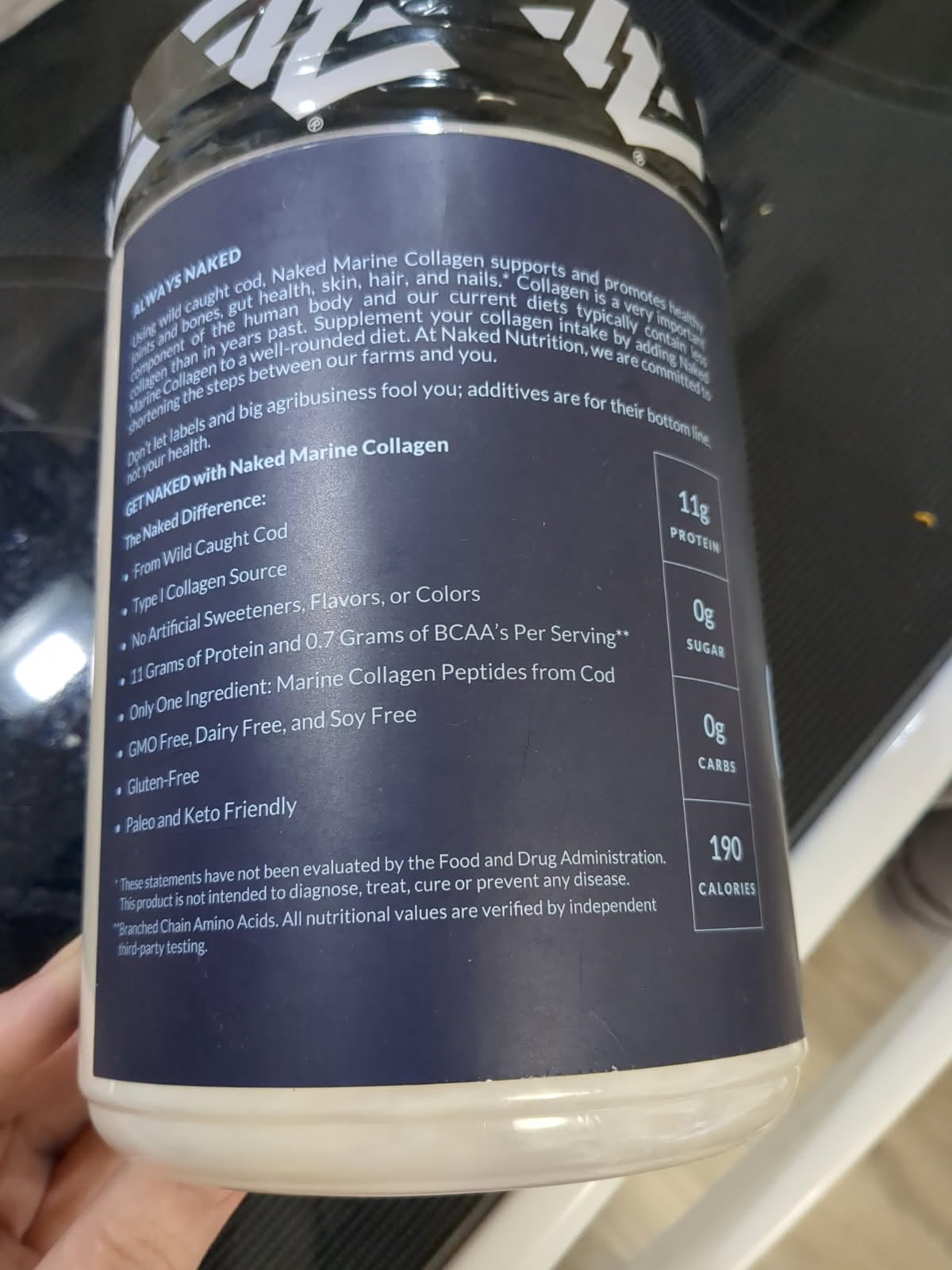 NAKED Marine Collagen Peptides Protein Powder - Unflavored - from Wild Caught Cod - Paleo Friendly, Non-GMO, Soy-Free, Gluten-Free - 47 Servings customer photo 2