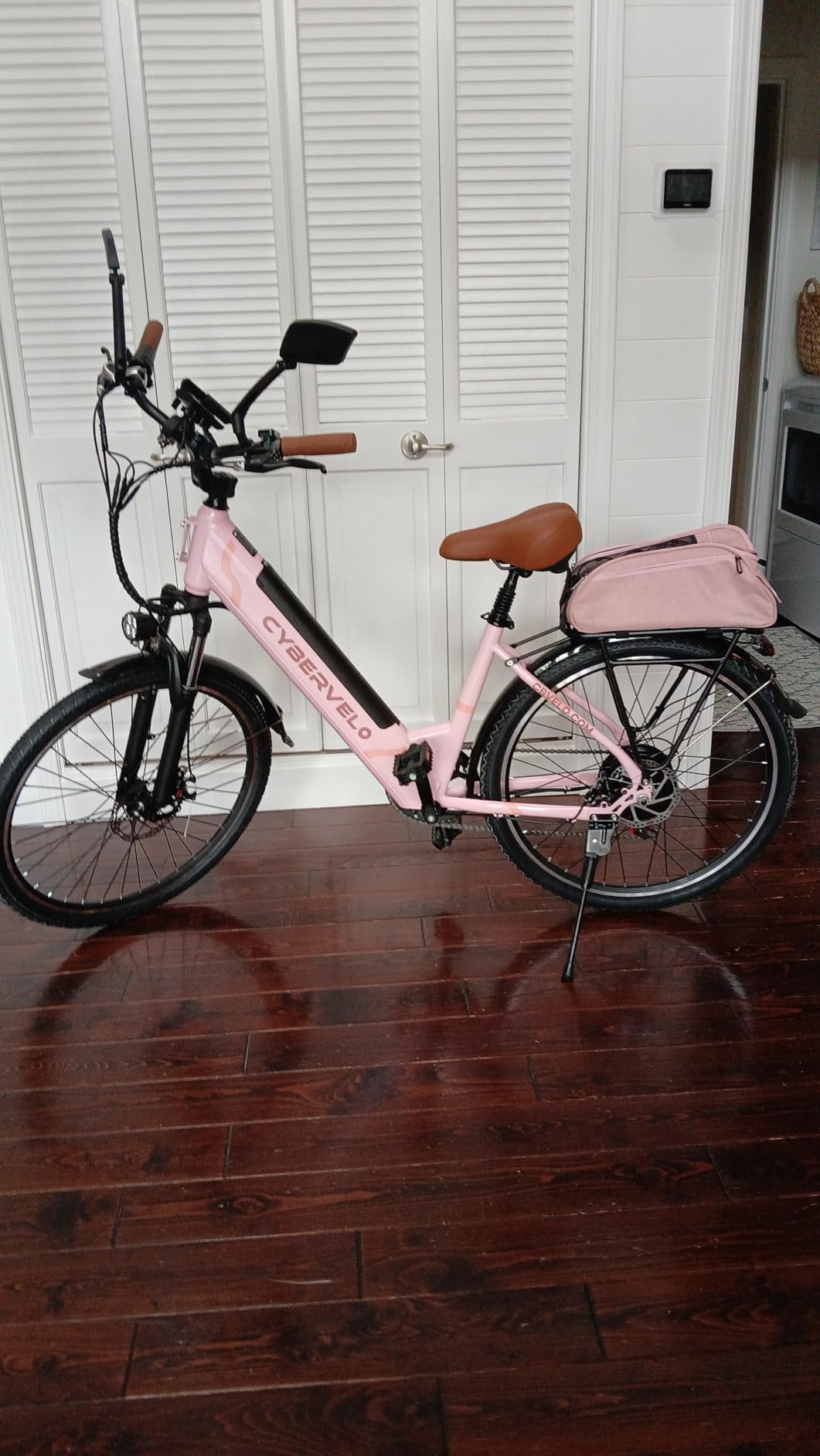 Cybervelo 750W Peak Electric Bike for Adults, up 80 Miles Removable Battery Ebike, 26