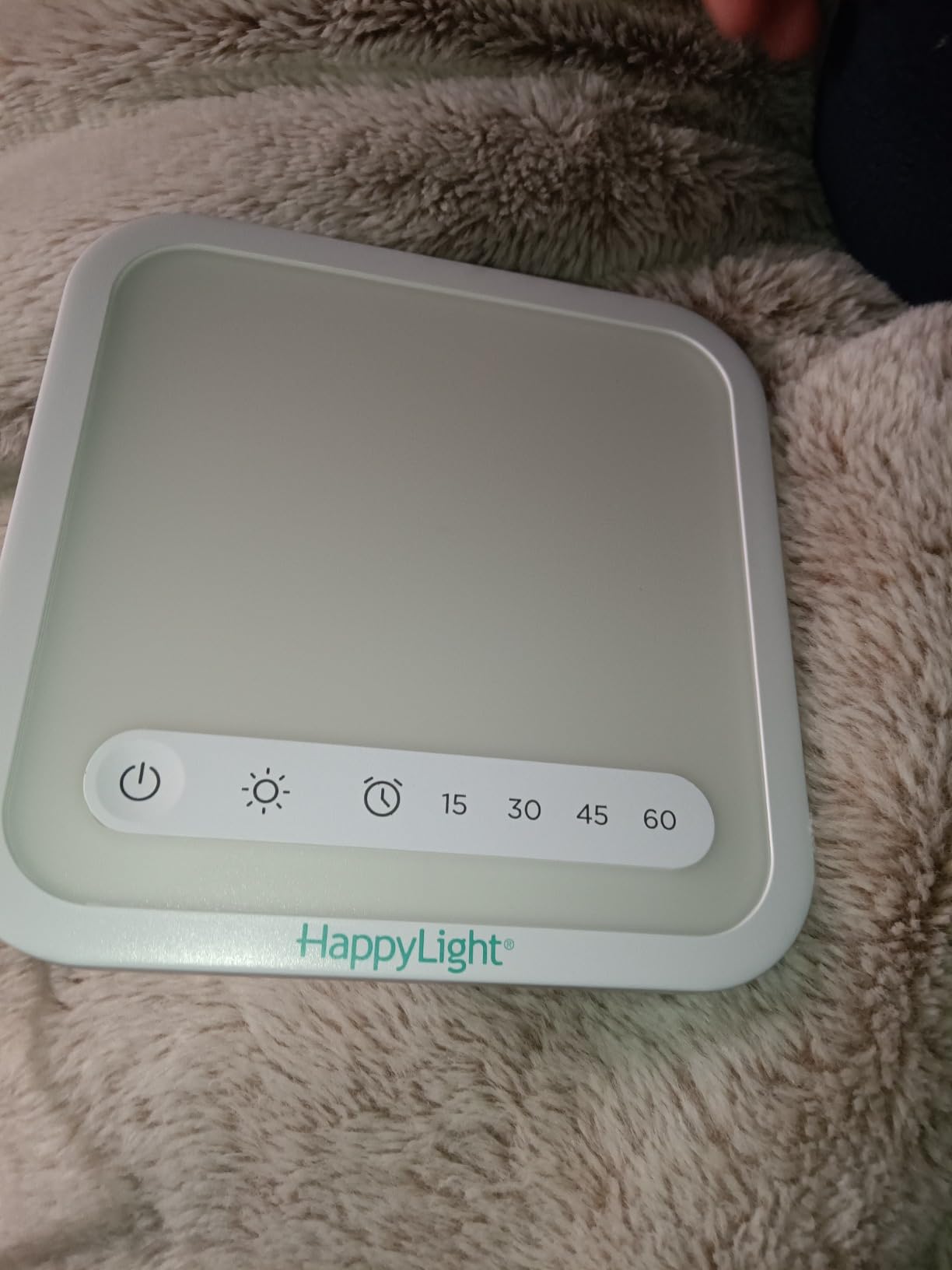 Verilux HappyLight Mini - Portable & Compact Light Therapy Lamp with 10,000 Lux, UV-Free, LED Light with Adjustable Brightness - Boost Mood, Enhance Sleep, & Focus - Small Sun Lamp for Winter Blues customer photo 2