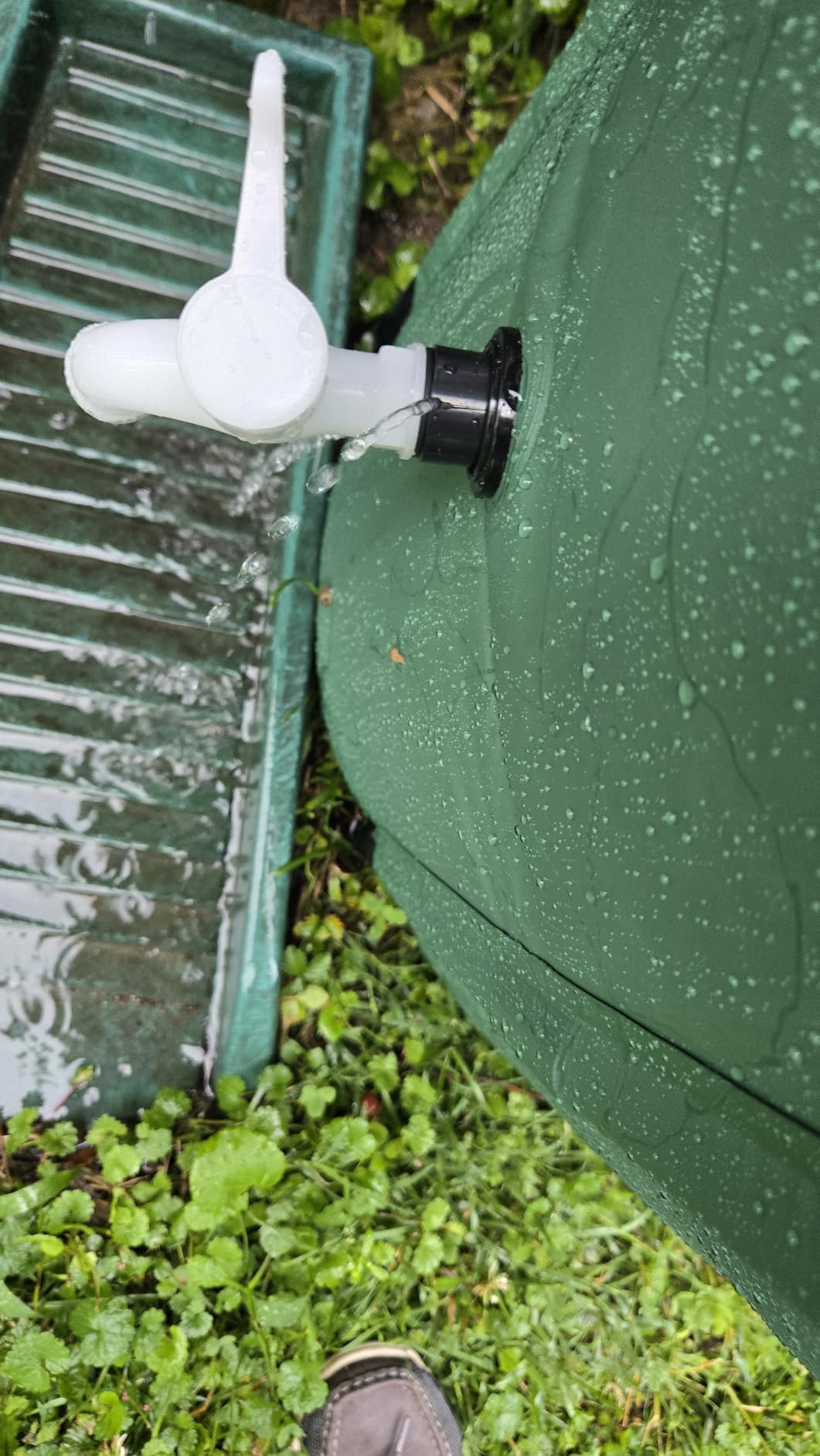 Collapsible Rain Barrel Water Storage Containers-53 Gallon Portable Rainwater Collect System Water Tank to Collect Rainwater from Gutter Downspout Water Catcher with Spigots,Filter&Overflow Kits customer photo 1