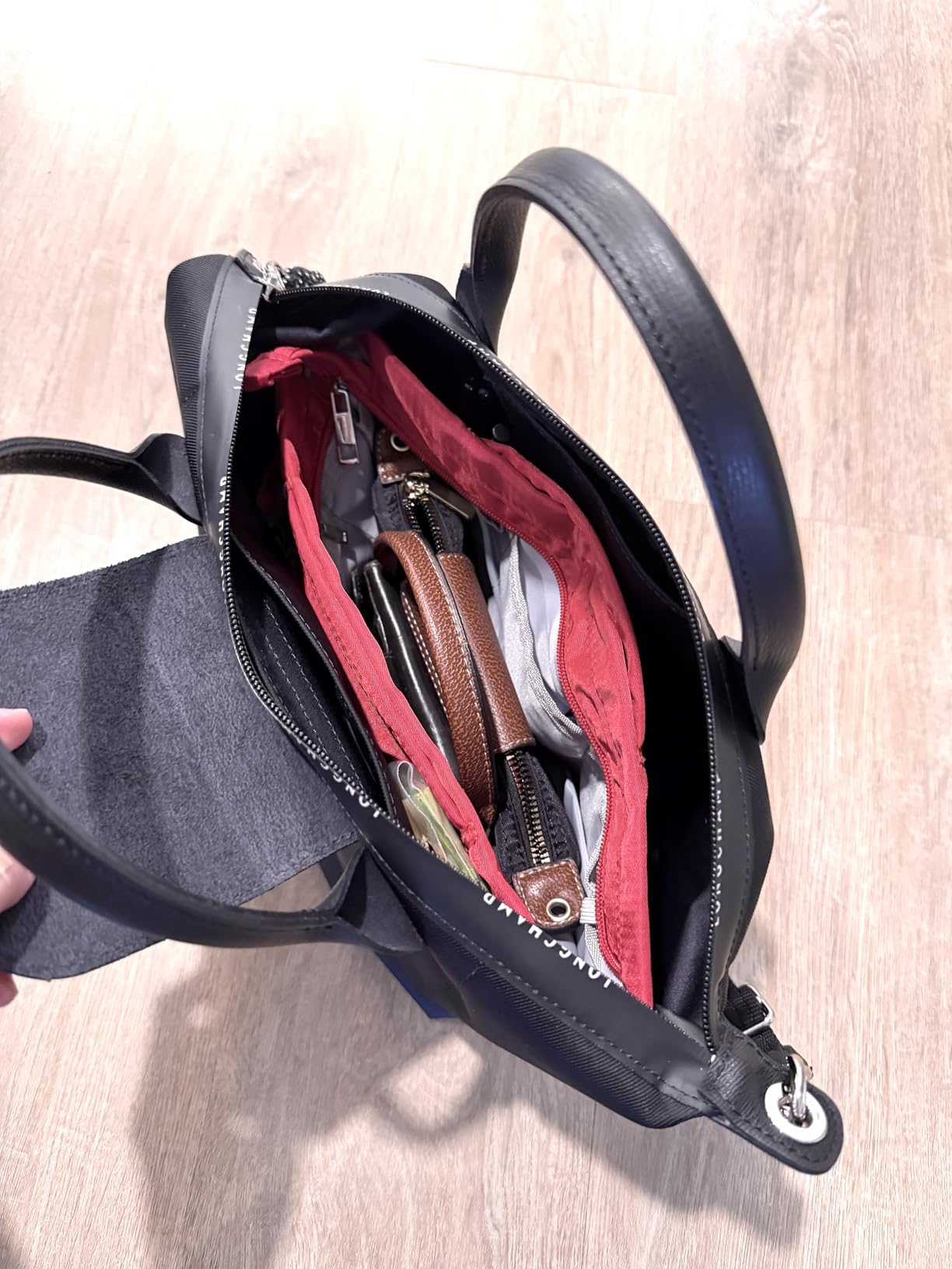 Vercord Purse Insert Organizers for Tote Handbag Bag in Bag with Zipper Liner Bag Organizer for Women 14 pockets customer photo 2