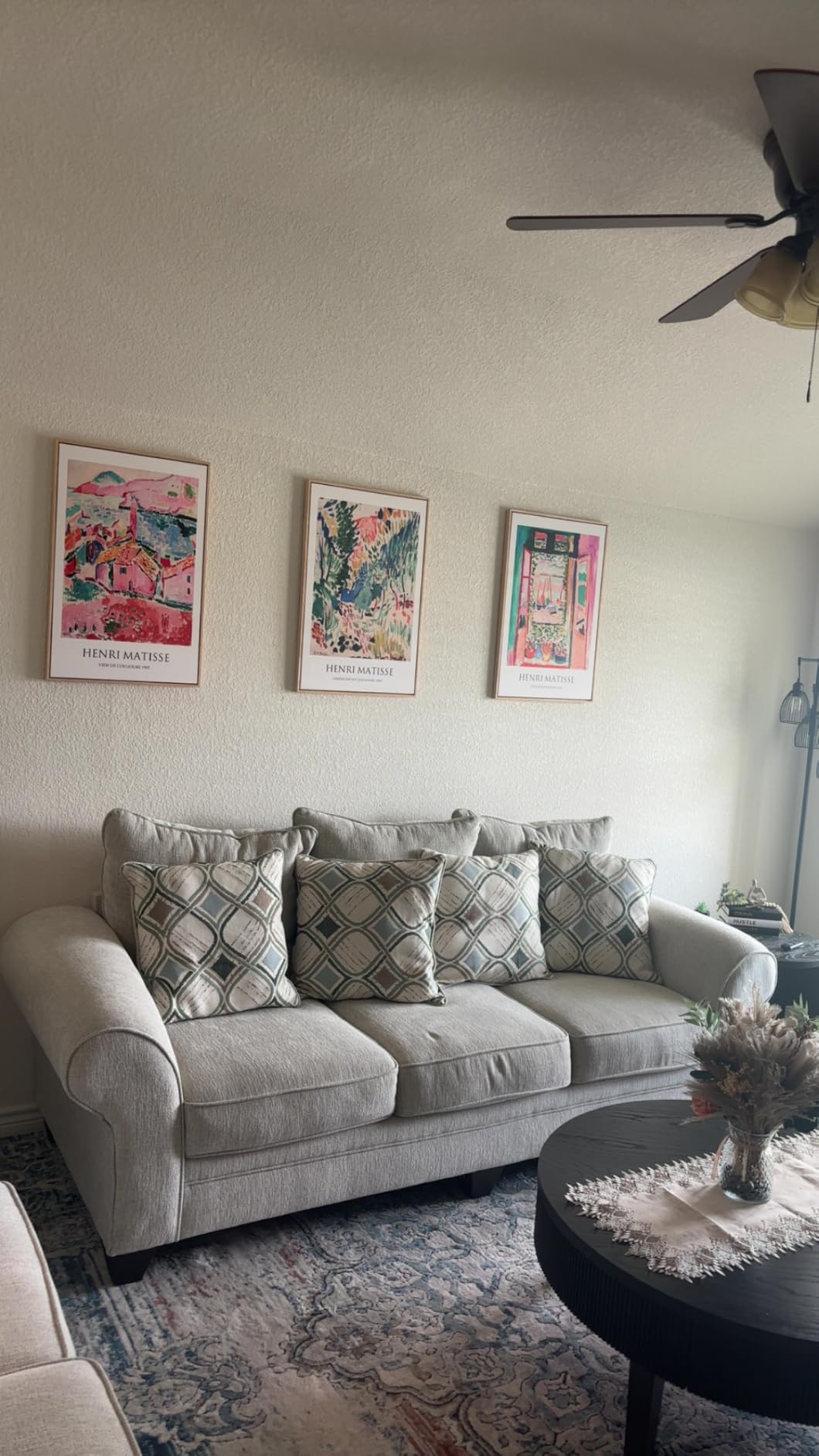 Framed William Morris Vintage Neutral Canvas Wall Art Set of 3, 16x24 In | Fine art, Botanical, Floral, Beige, Rustic, Waterproof, Living room, Bedroom, Office, Hallway, Artwork for walls customer photo 2