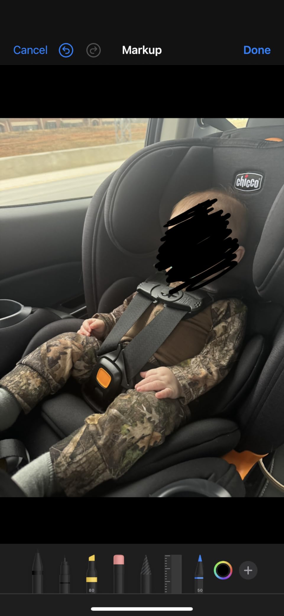 Chicco OneFit LX ClearTex All-in-One Booster Car Seat, LeverLock, Ebony/Black, Rear-Facing 5-40 lbs, Toddler Seat 26.5-65 lbs, Booster 40-100 lbs, GREENGUARD Gold customer photo 2