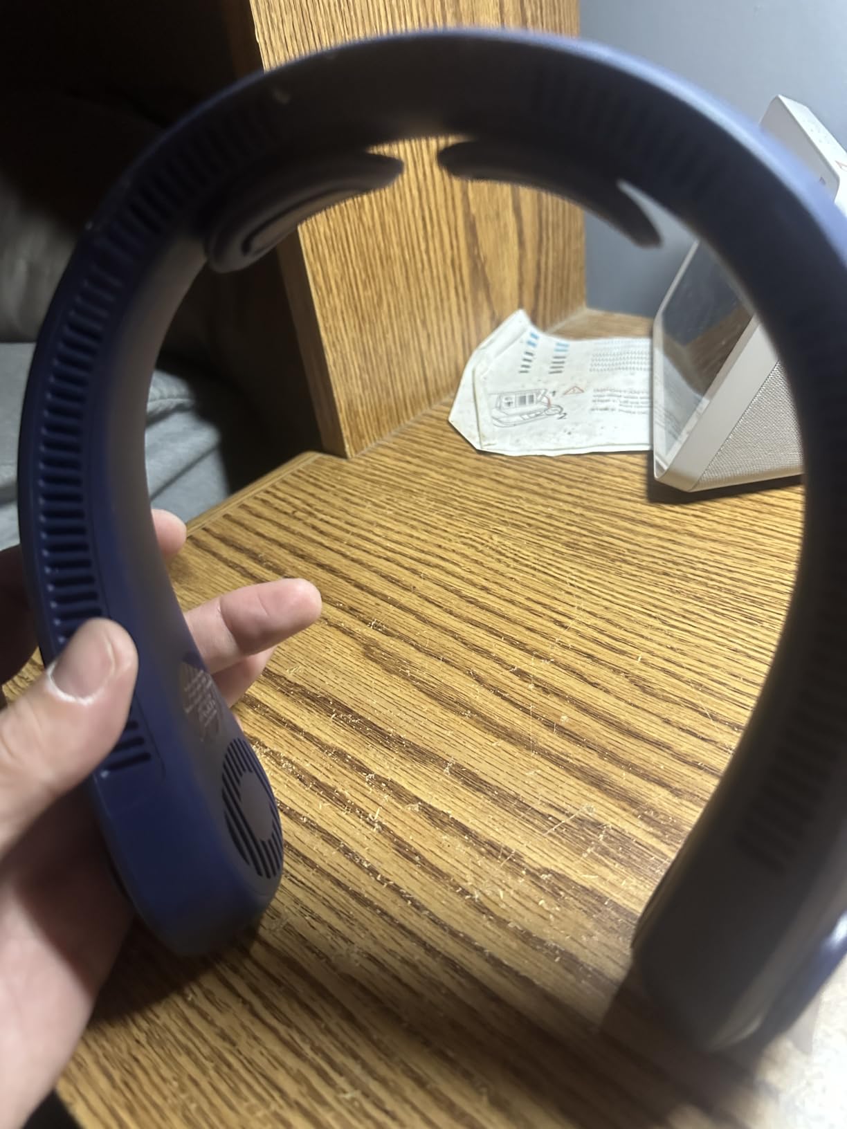 CRISLEX Portable Neck Fan, LED Display, 5 Speed, Neck Support, Bladeless Neck Air Conditioner customer photo 1