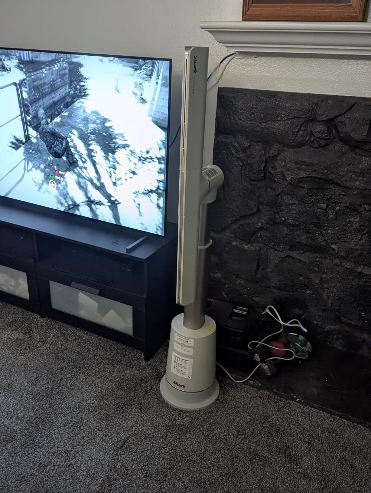 Shark TurboBlade Bladeless Tower Fan, Charcoal, TF202S | Ultra-Customizable Fan Pivots, Twists, Oscillates 180°, 10 Noise Levels + 10 Speeds, Easy to Clean, Magnetic Remote customer photo 1