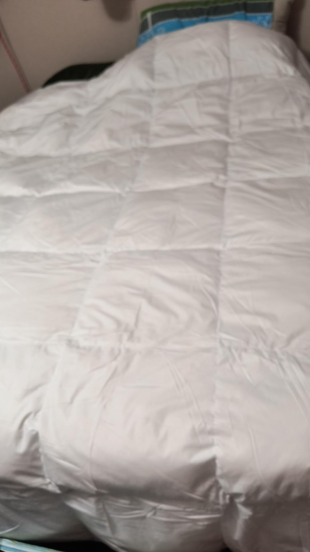 Serta Goose Feathers Down Fiber Comforter Queen Size Duvet Insert, 100% Cotton Cover, Hotel Luxury Hypoallergenic Comforter All Season Medium Warmth 90 x 90 in White customer photo 1