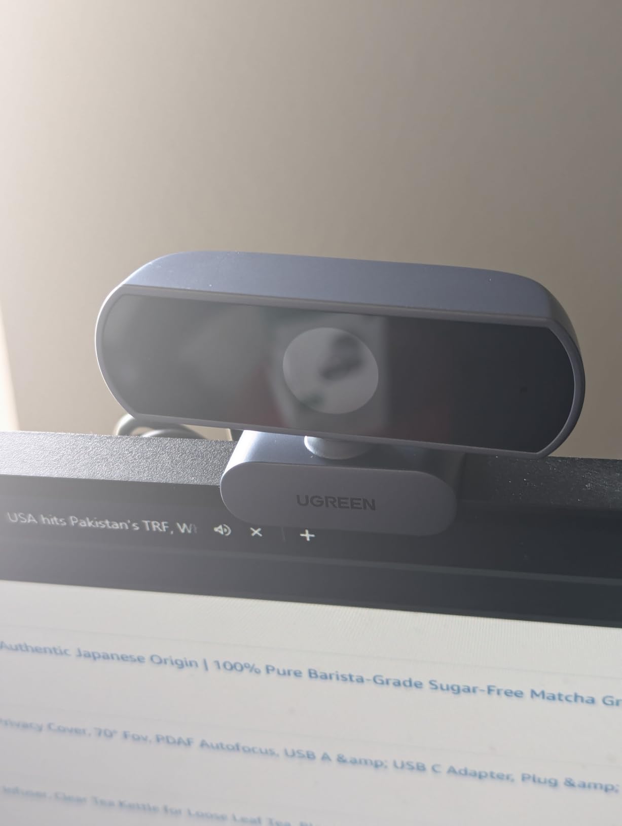 UGREEN 4K@30fps Webcam for PC Ultra HD Web Camera with Noise-canceling Mics customer photo 2