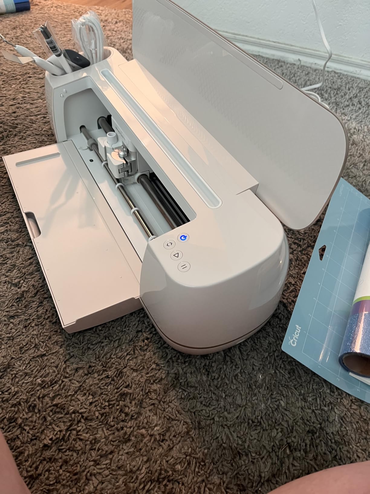 Cricut Maker 4 Cutting Machine Ultimate Beginner Sticker Making Bundle - Print Then Cut Machine with Waterproof Sticker Paper & Vinyl for Custom Stickers & Small Business customer photo 1