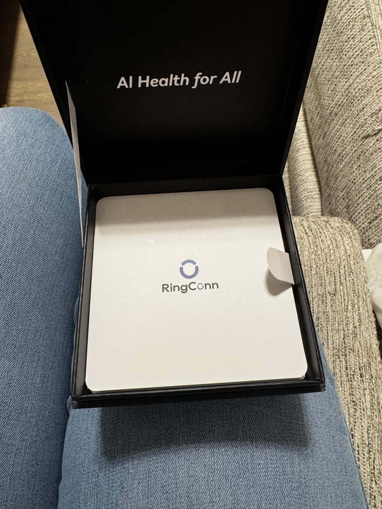 RingConn Gen 2 Air, Ultra-Thin AI Smart Ring, 10-Day Battery Life, Fitness/Sleep/Stress/HR Tracker for Women&Men, No App Fee for Standard Features, iOS & Android Compatible (Size 8, Galaxy Sliver) customer photo 2