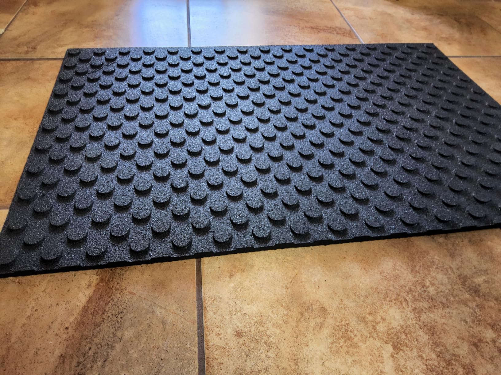 Mohawk Home Heavy Duty Rubber Stall Mat - Gym Floor - Under Dog Crate - All Purpose Utility 2'x3' - 1/2