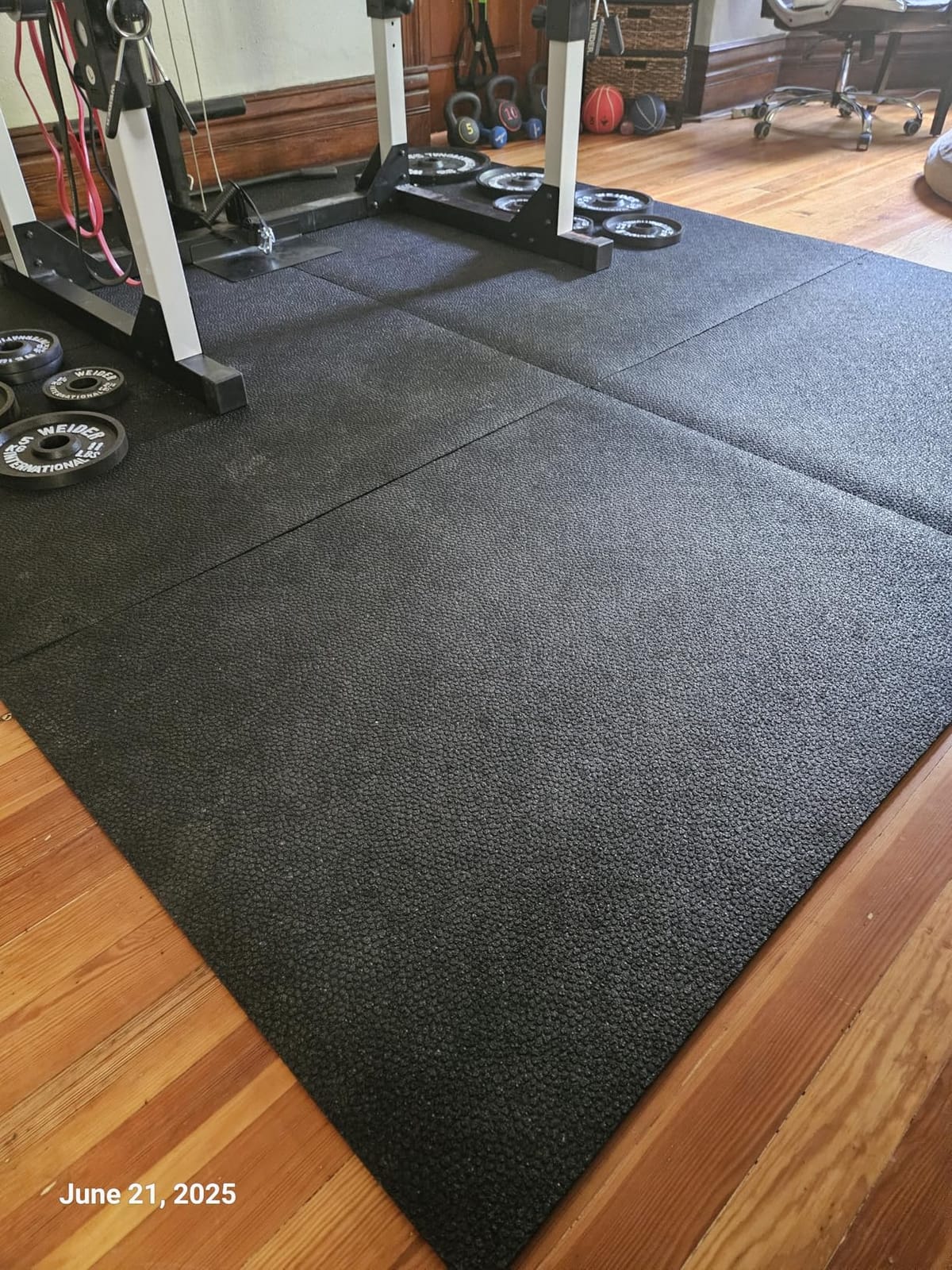 Mohawk Home Heavy Duty Rubber Stall Mat - Gym Floor - Under Dog Crate - All Purpose Utility 2'x2' - 1/2