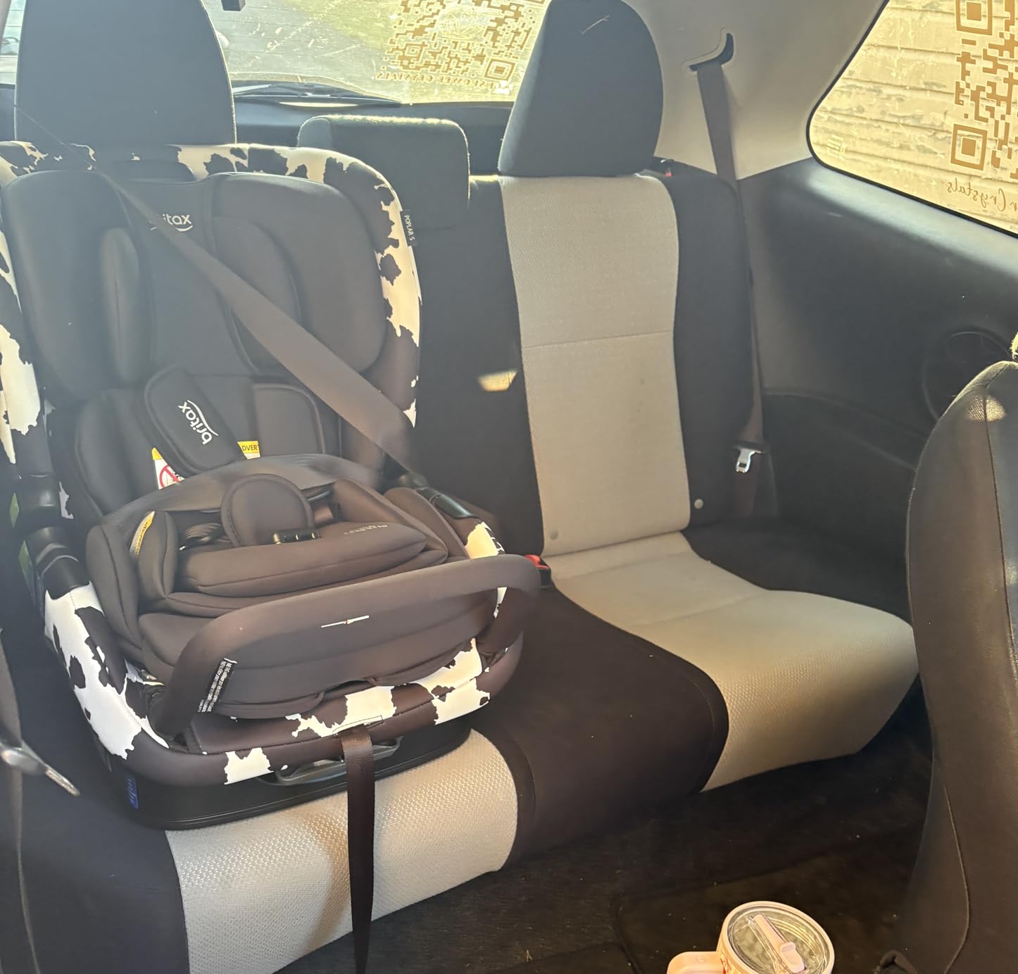 Britax Poplar S Convertible Car Seat, Slim 17 inch Design - Cowmooflage | 2-in-1 Car Seat, Extended Rear Facing, Slim Car Seat, Easy Installation With ClickTight, Anti-Rebound Bar, SafeWash Fabrics customer photo 1