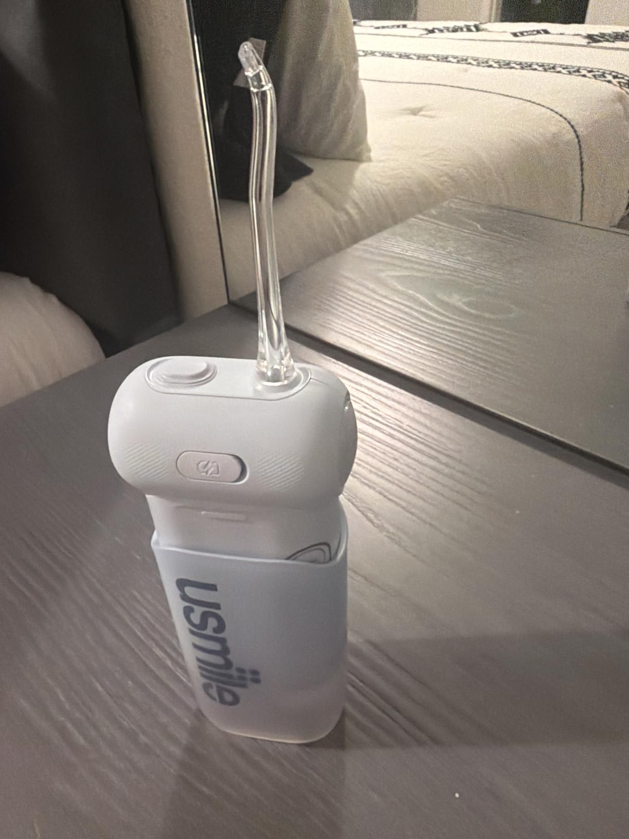 usmile C10 Portable Water Flosser for Travel, 95-Day Battery, IPX7, Blue | 180ml Tank, 4 Modes, 360° Nozzle, Cordless Oral Irrigator for Braces, Implants & Sensitive Teeth, Teeth Cleaner customer photo 2