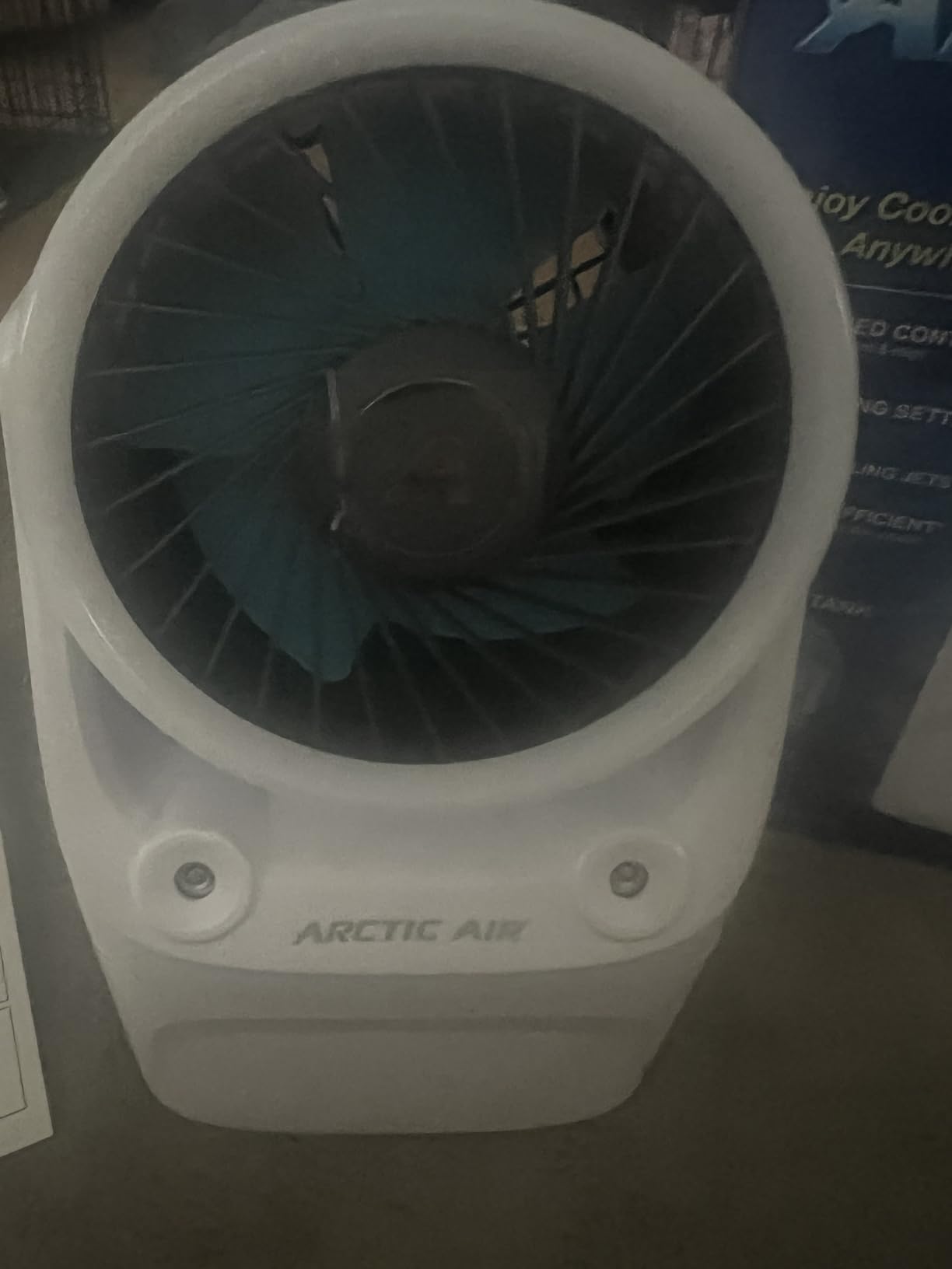 Arctic Air Ice Jet X3 Portable Air Cooler, Dual Mist Modes, Up to 8-Hour Cooling Time, 3-Speed Portable Cooler with Adjustable Airflow, USB C, LED Mood Light, Lightweight, Great for Home & Travel customer photo 2
