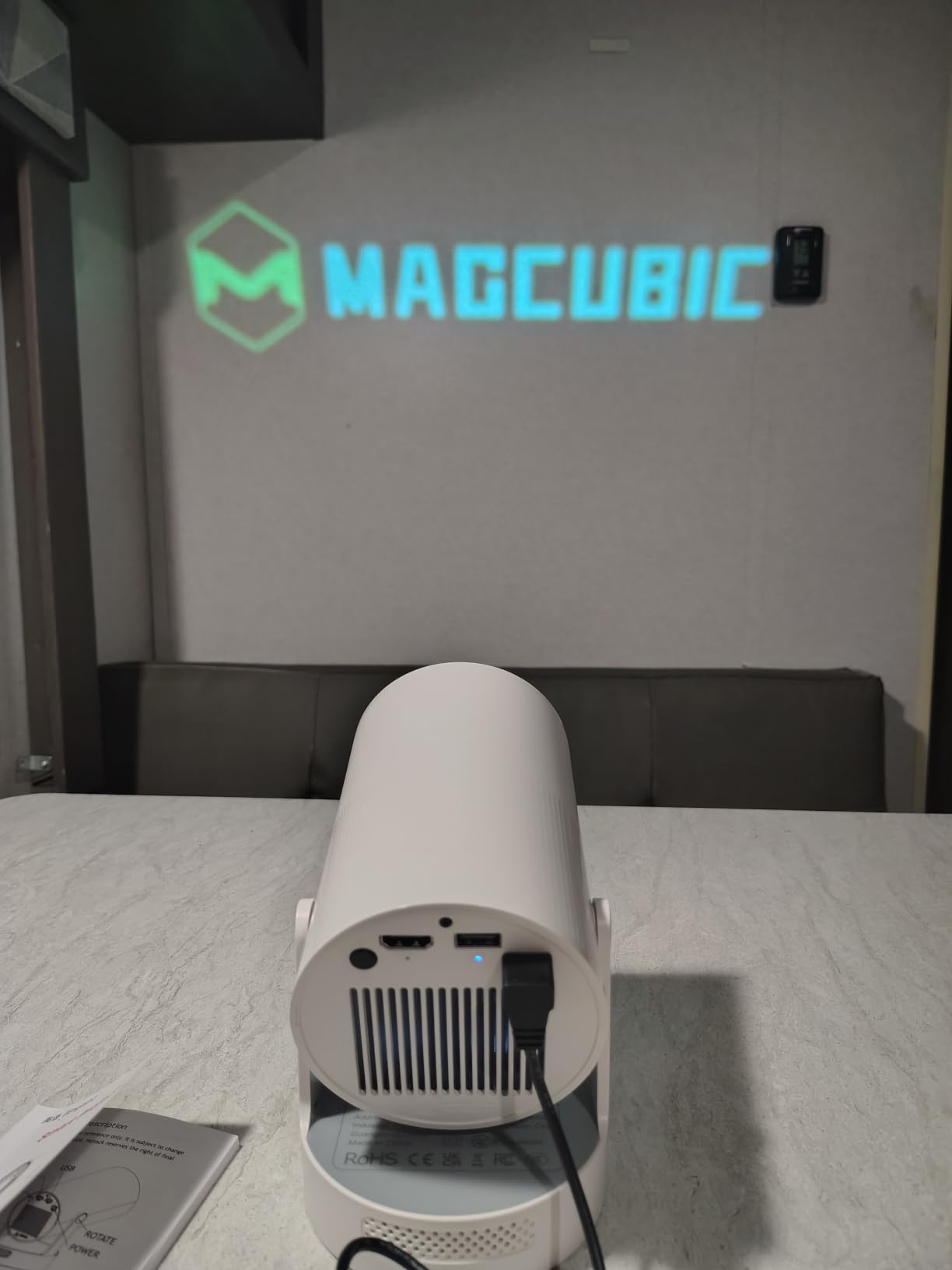 Magcubic Mini Projector with WiFi 6 and Bluetooth 5.4, Portable Projector 4K Support customer photo 1