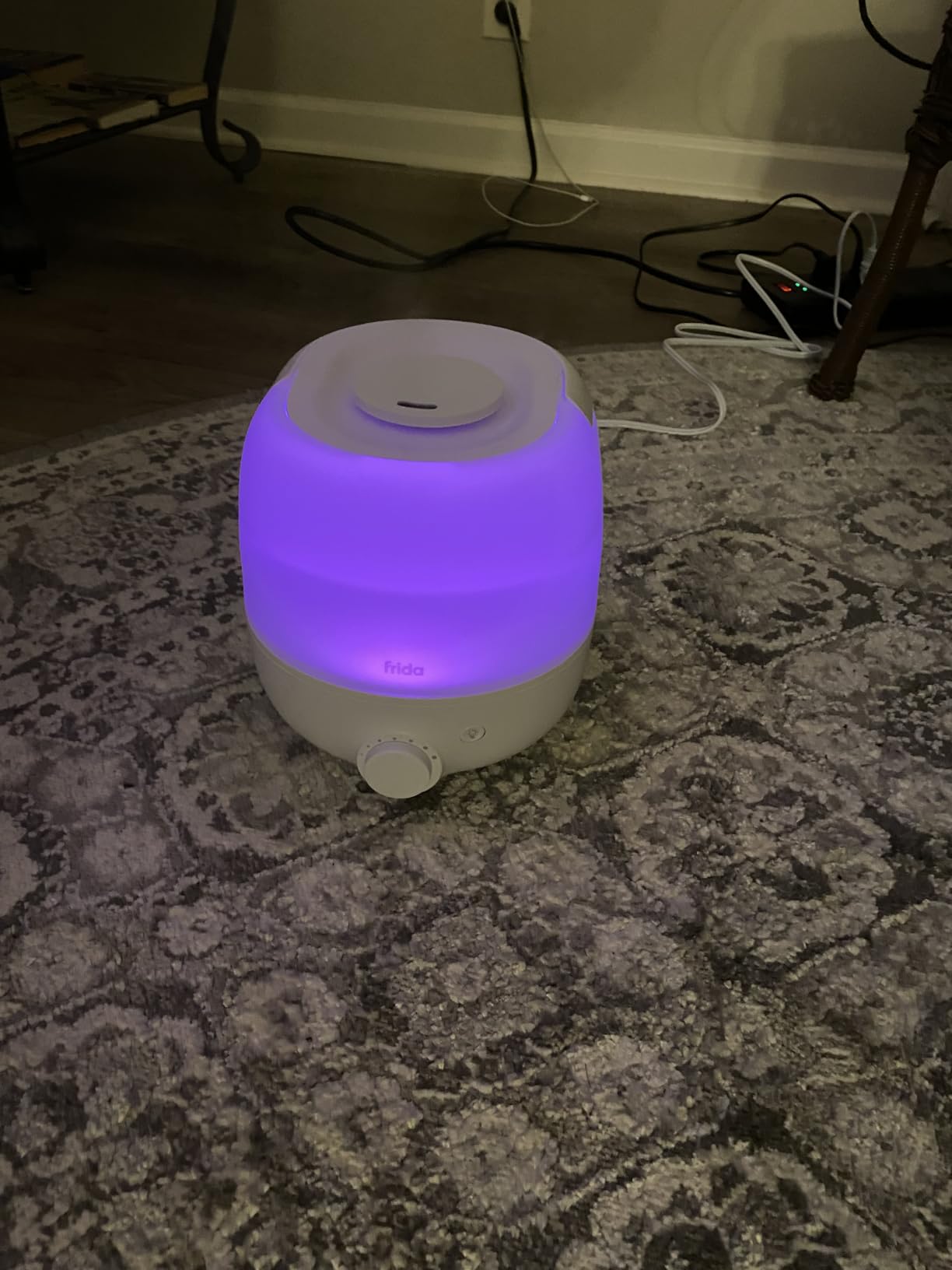 Frida Baby 3-in-1 Cool Mist Humidifier for Large Rooms & Bedroom, Diffuser | Allergy Relief, 60 Hour Runtime, Nightlight, Auto Shut-Off, Quiet, Carry Handle, Essential Oil Diffuser customer photo 1