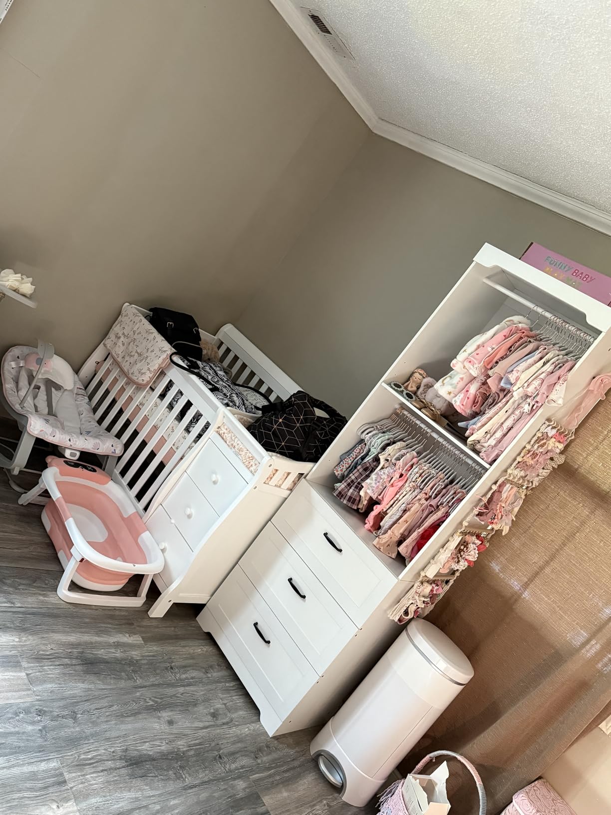 IRONCK Freestanding Closet System with Adjustable Shelves & 3 Drawers | Closet Organizer with Hanging Rod, Ideal for Bedrooms, Apartments and Small Closet Storage, 23.6