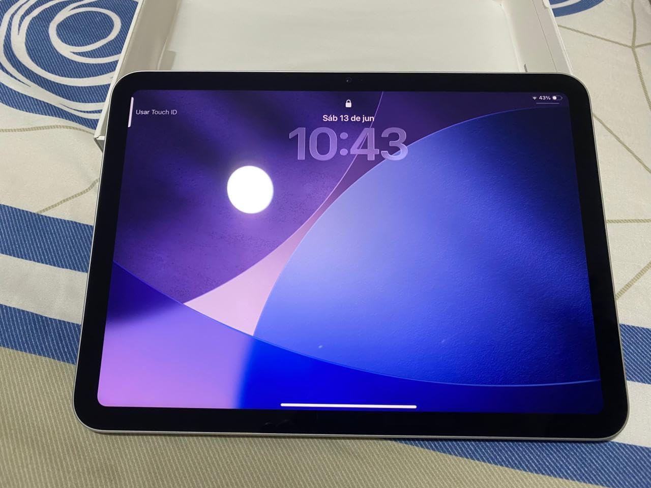 Apple iPad 11-inch: A16 chip, 11-inch Model, Liquid Retina Display, 128GB, Wi-Fi 6, 12MP Front/12MP Back Camera, Touch ID, All-Day Battery Life - Blue customer photo 2
