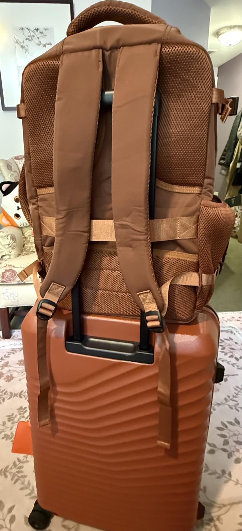 Taygeer Travel Backpack for Women Men, Airline Approved Carry on Backpack | Bookbag with Water Bottle Pocket & Laptop Compartment, Weekender Bag for Weekender Gym, Work, Hiking Essentials, Khaki Beige customer photo 2