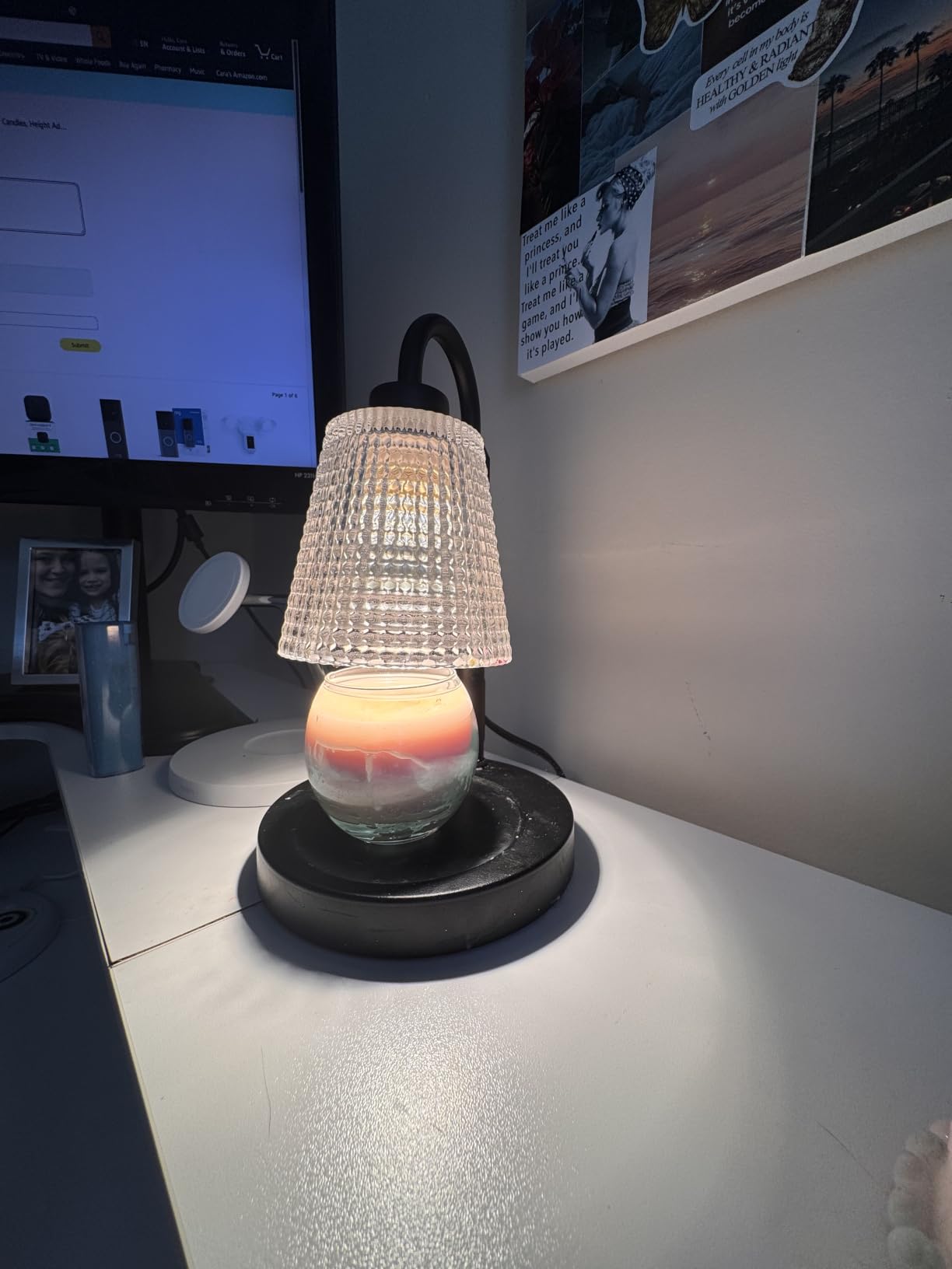 Innqoo Candle Warmer Lamp with Timer, Dimmable Candle Warmer for Jar Candles customer photo 1