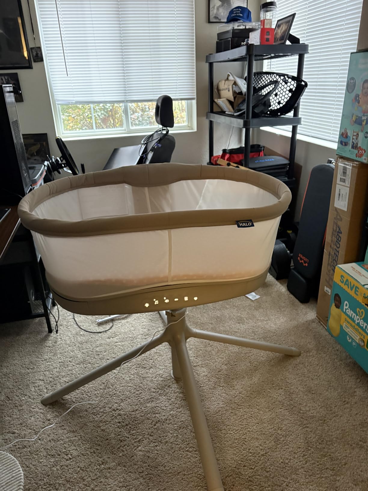 HALO BassiNest Connected Swivel Sleeper 3.0 Smart Bassinet | AutoSoothe, 360° Swivel, Cry Detection, Rocking, Vibration & Soothing Sounds, Easy Lowering Wall for Postpartum Recovery customer photo 2
