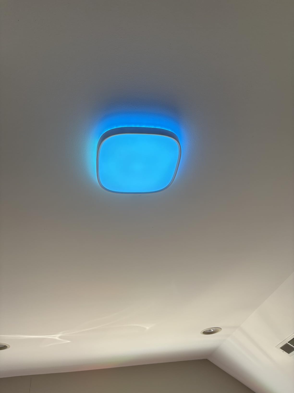 Govee Smart Ceiling Light, RGBWW and RGBIC 2400LM 12 Inch, Square 1 Pack | Works with Matter Alexa and Google Assistant, DIY Colors, 2700K-6500K Dimmable for Bedroom, Living Room customer photo 1
