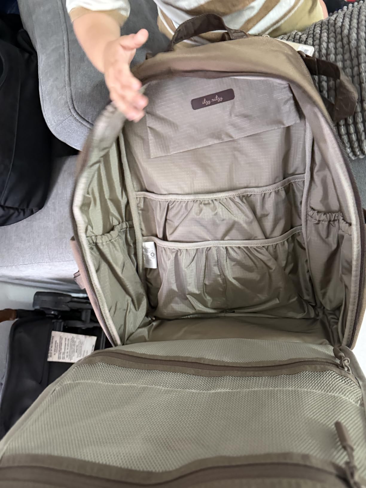 Itzy Ritzy Mini City Backpack Diaper Bag - Diaper Bag for Boys and Girls - Diaper Bag Backpack with Changing Pad, Stroller Straps, 17 Pockets, Water Resistant, Fits up to 16 inch Laptop customer photo 1