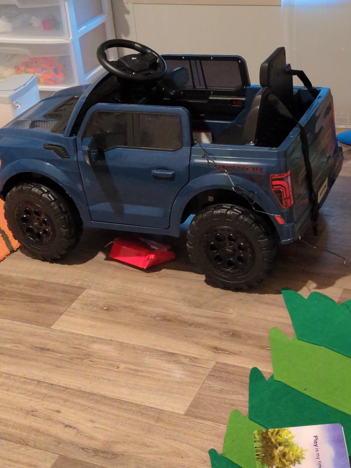 First Ride On Licensed Ford F-150 Raptor 12V Kids Ride on Truck, Ride on Toys for Toddlers with Remote Control, Electric Car for Kids with Truck Bed Storage, Smooth Start, Music, Bluetooth (White) customer photo 2