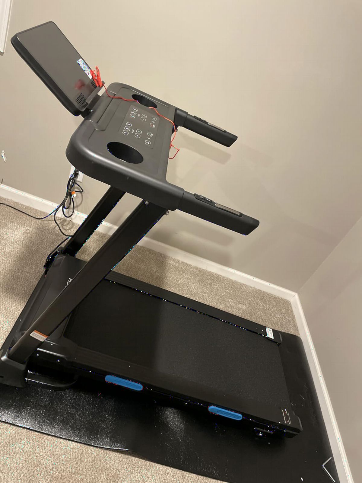 MERACH T12 Foldable Treadmill for Home, 300 LBS Capacity, Wide Running Belt | 15% Auto Incline Treadmill with LED Display, Smart App, 2.5HP Brushless Motor, 0.5-7.5MPH, Compact Design customer photo 1