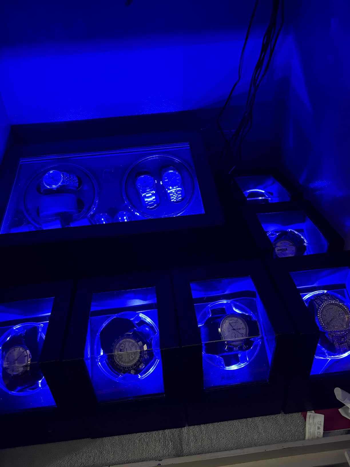 ANWBROAD Watch Winder for Automatic Watches, Single Watch Winder with LED | 4 Modes Automatic Watch Winder box for Men and Women, Winding Watch Rotator with Super Quiet Motor, Type-C Adapter UJWW006C customer photo 2