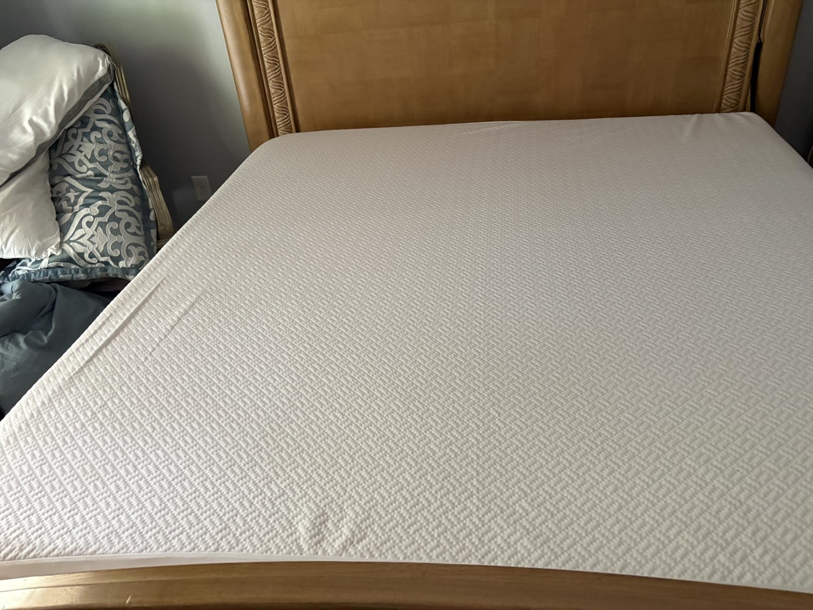 Cooling Waterproof Mattress Protector Queen Size, Mattress Cover 3D Air Fabric Mattress Pad Cover Smooth Soft Breathable Noiseless, 8''-21'' Deep Pocket customer photo 2