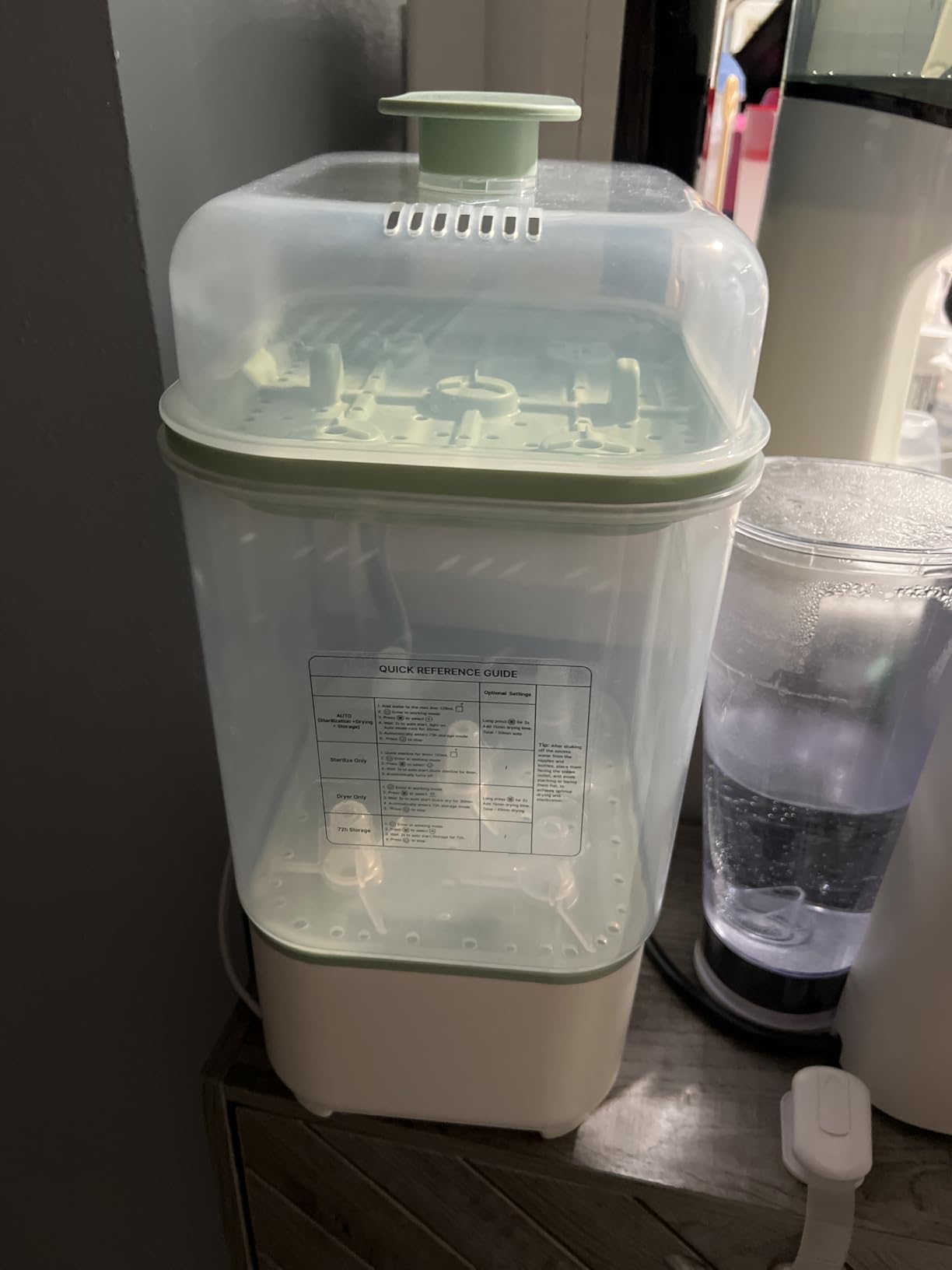 Momcozy New Modular Nesting 4 in 1 Compact Bottle Sterilizer and Dryer | Space-Saving Design, 6 Bottles Capacity, for Breast Pump Parts & Newborn Essentials, Drying Rack Included, for New Parents customer photo 2