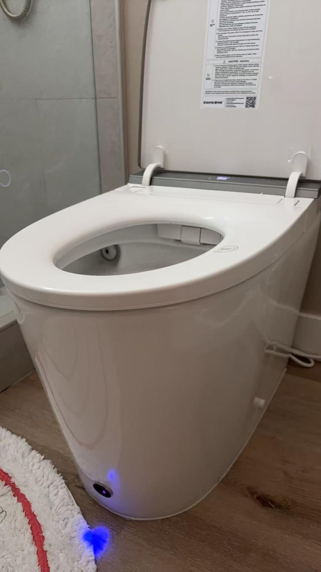 Smart Toilet With Bidet Built in Auto Open 1000g MaP Flush K030 | Bidet Toilet with Tank, Heated Comfort Seat & Foam Dispenser, Warm Water, Dryer, Foot Sensor & Blackout Flush, Night Light customer photo 1
