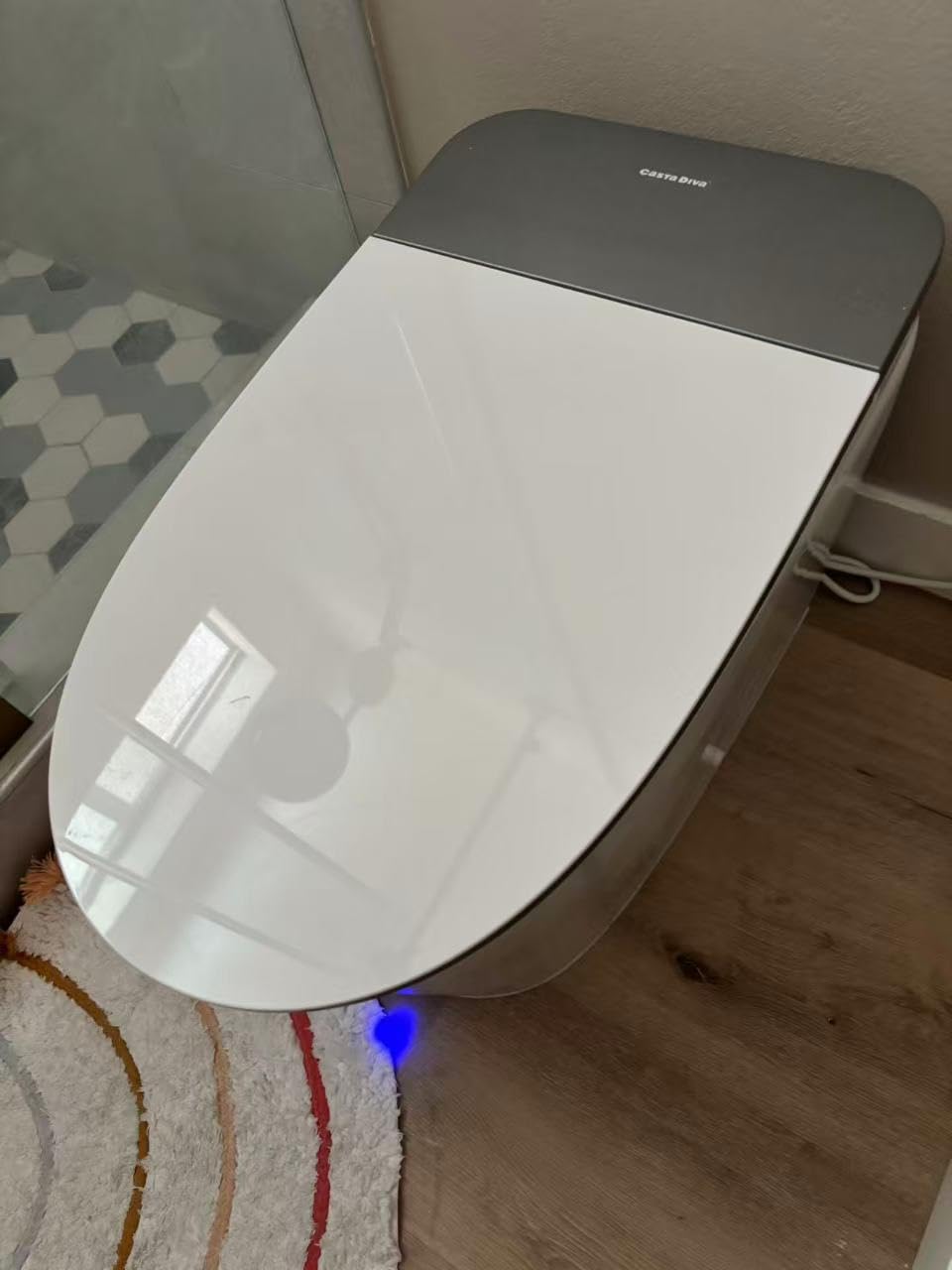Smart Toilet With Bidet Built in Auto Open 1000g MaP Flush K030 | Bidet Toilet with Tank, Heated Comfort Seat & Foam Dispenser, Warm Water, Dryer, Foot Sensor & Blackout Flush, Night Light customer photo 2
